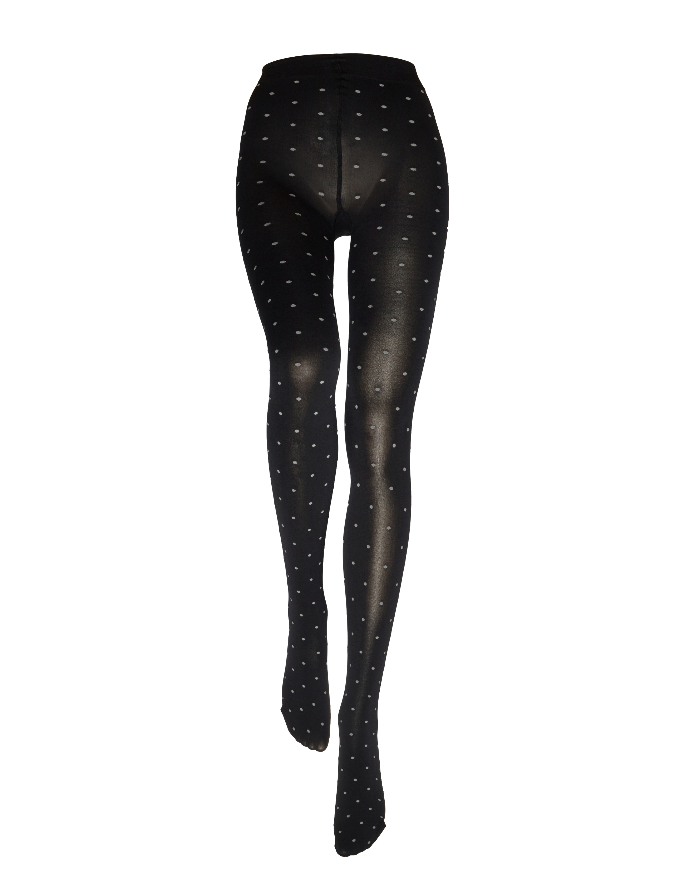 Sneaky Fox - Dot tights - black/ecru - 2
