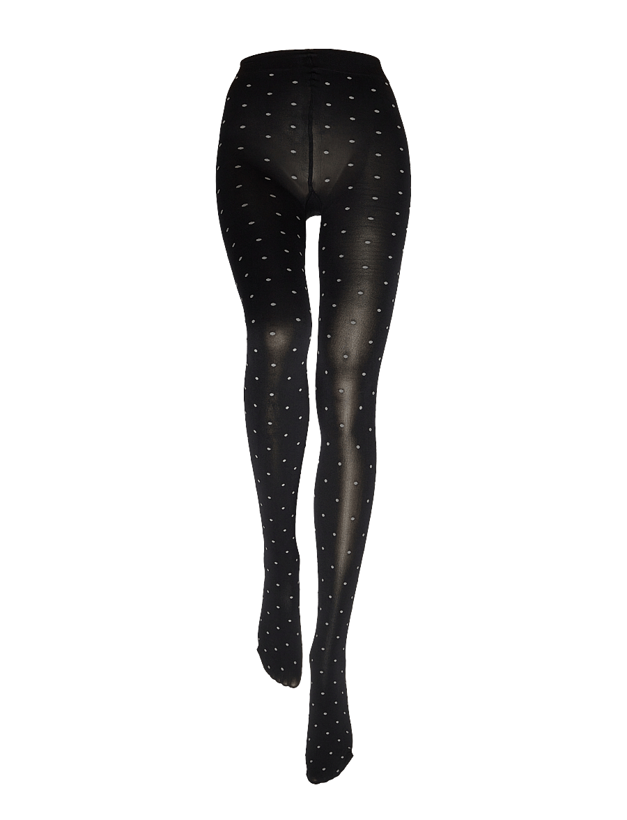 Sneaky Fox - Dot tights - speciella tillfällen - black/ecru - 2