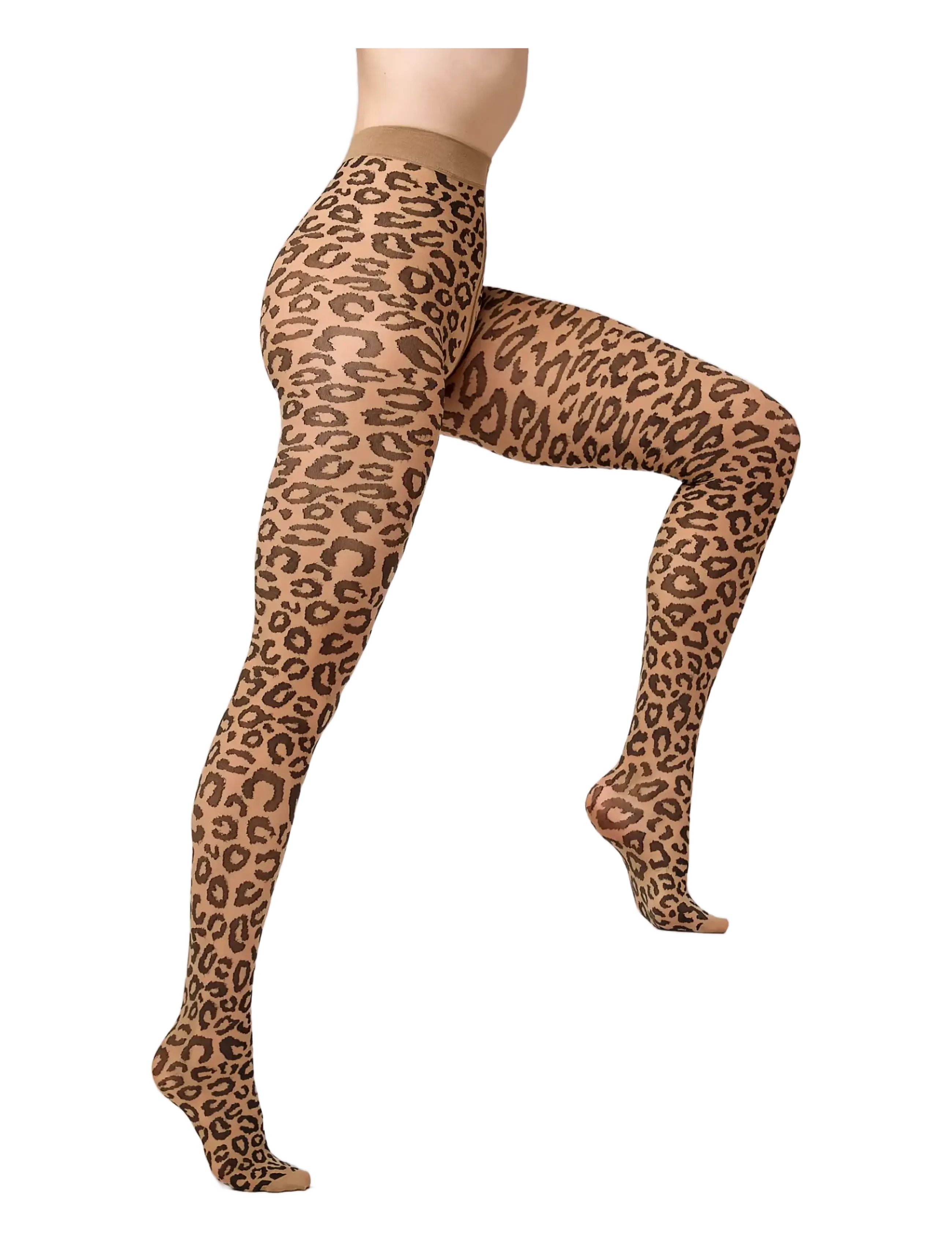 Leopard tights - COCOA CRÉME