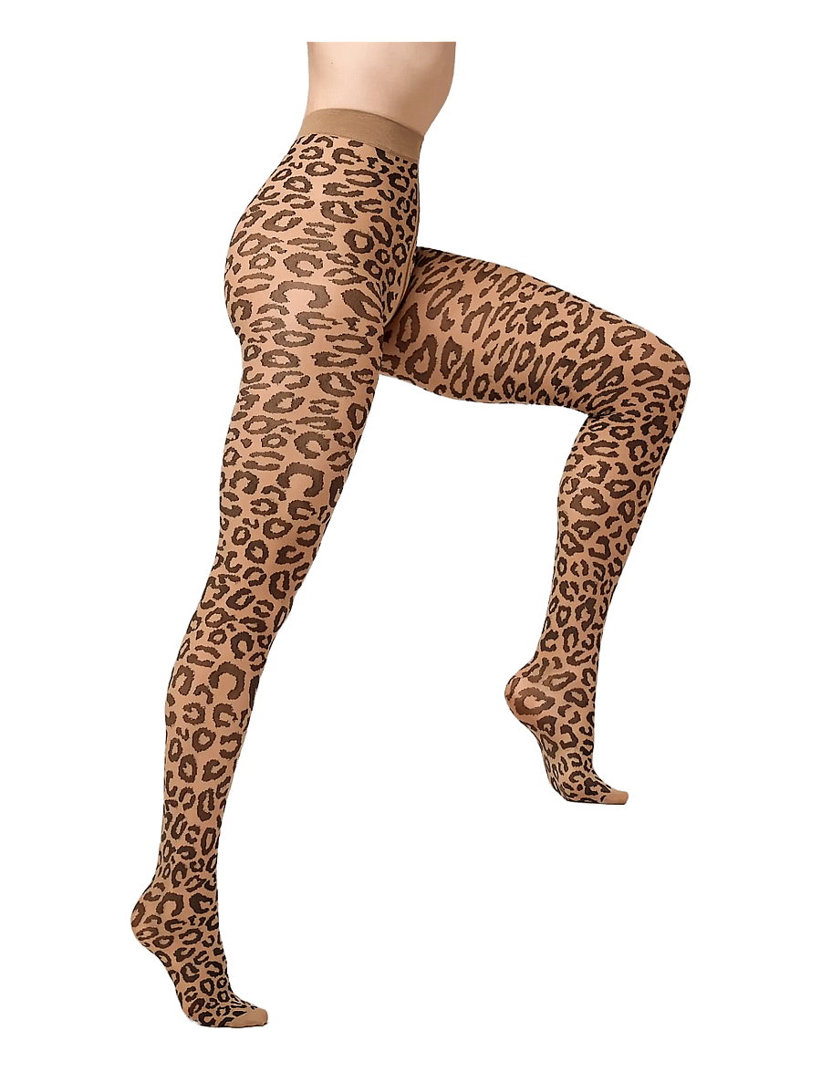 Sneaky Fox - Leopard tights - besondere anlässe - cocoa crÉme - 0