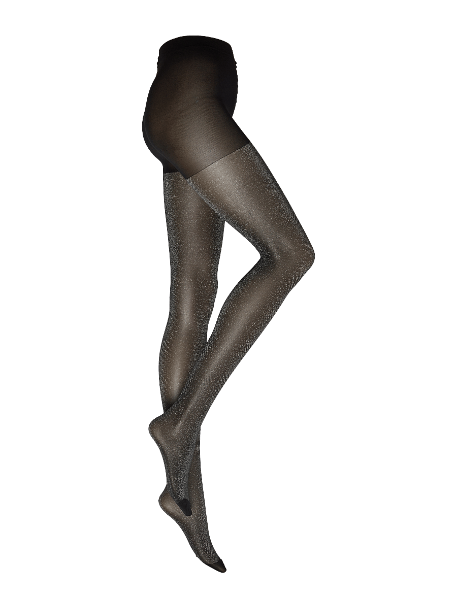 Sneaky Fox - Jocelyn tights - speciella tillfällen - black/silver - 1