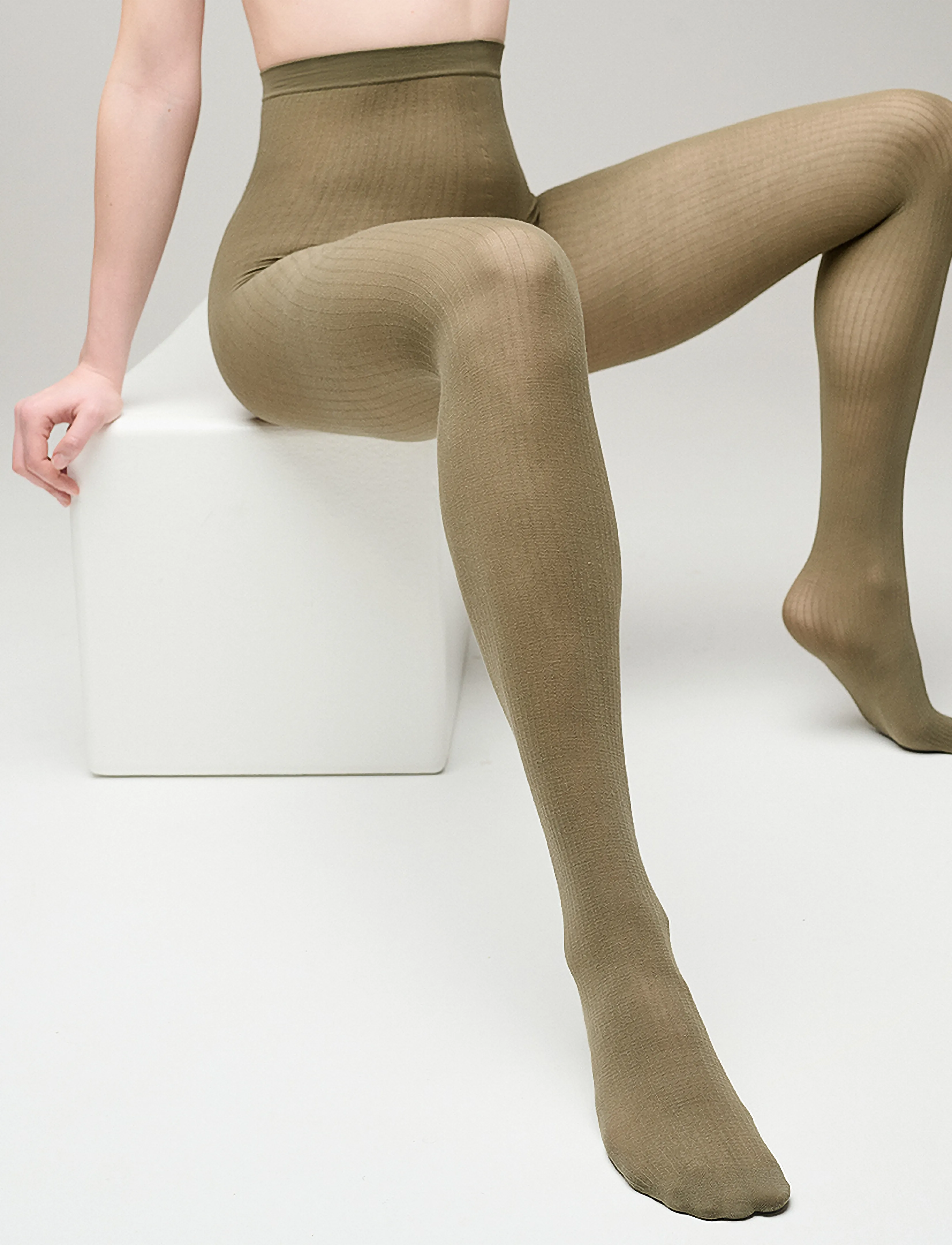 Sneaky Fox Nika Tights, One Size, Unterwäsche, Khakigrün - Pantyhose, Frauen