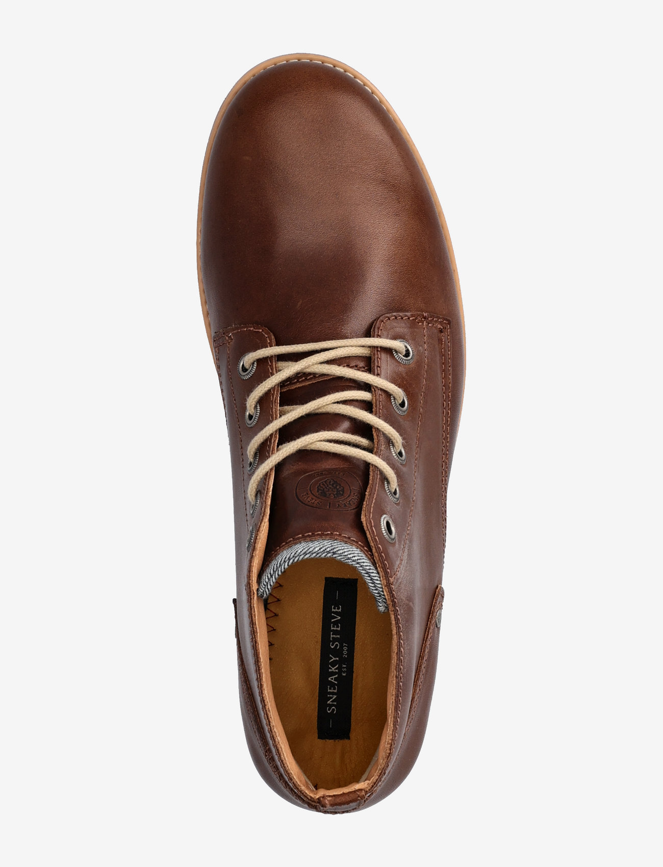 Sneaky Steve - Crasher Black Texas - kängor med snörning - cognac texas - 3