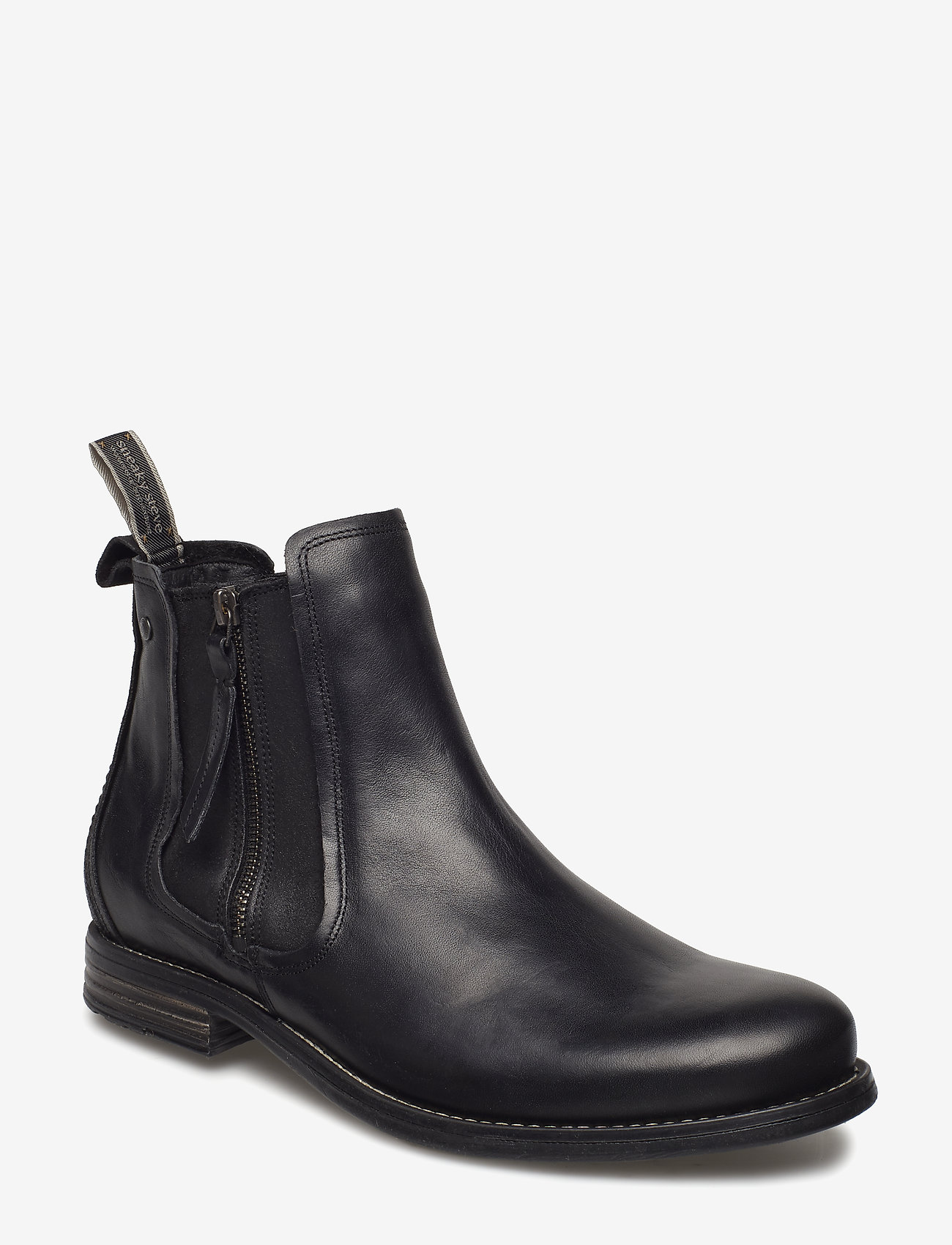 Sneaky Steve - Concrete Leather Sho - black - 0