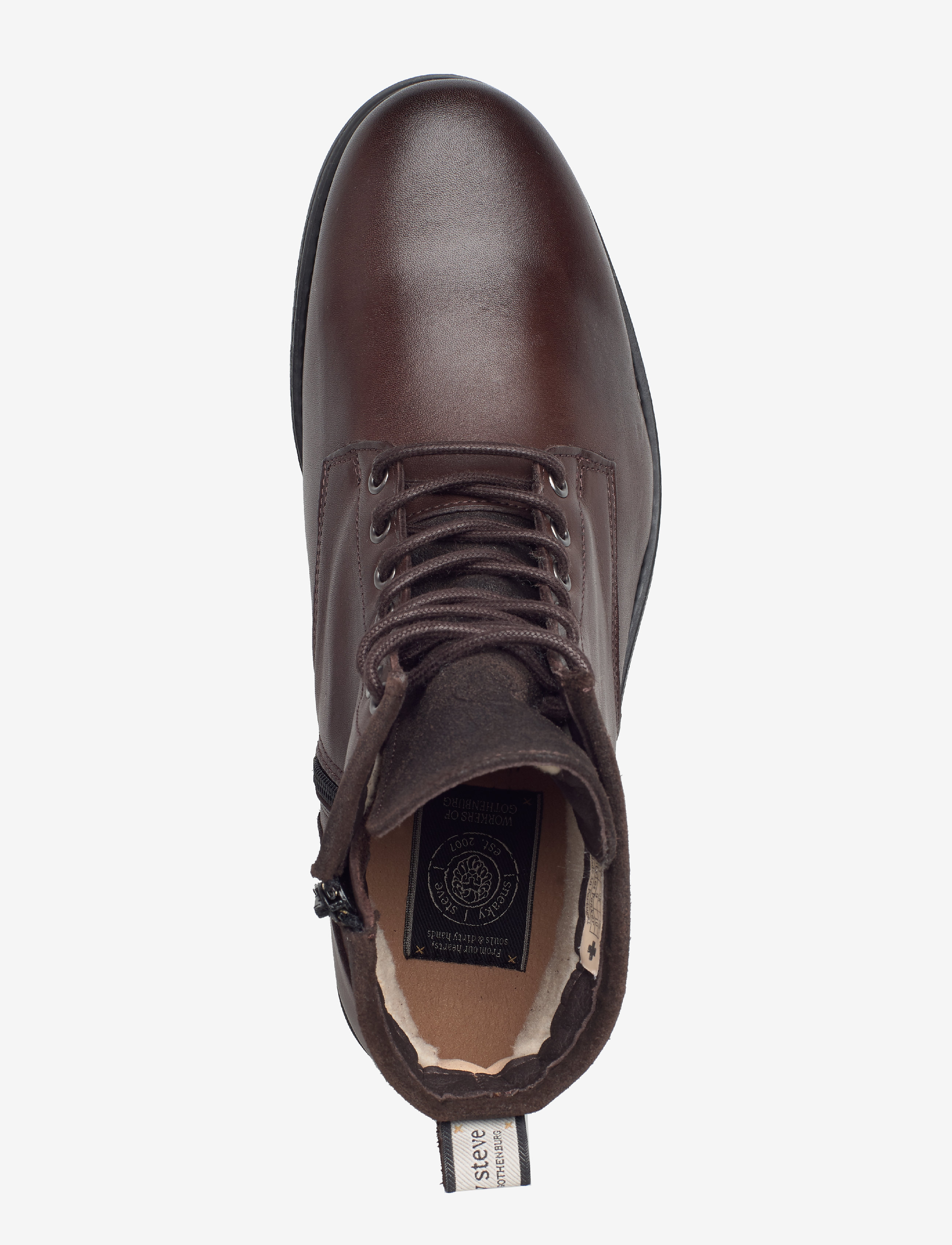 Sneaky Steve - Peaker II Black - støvler med snøre - brown - 3