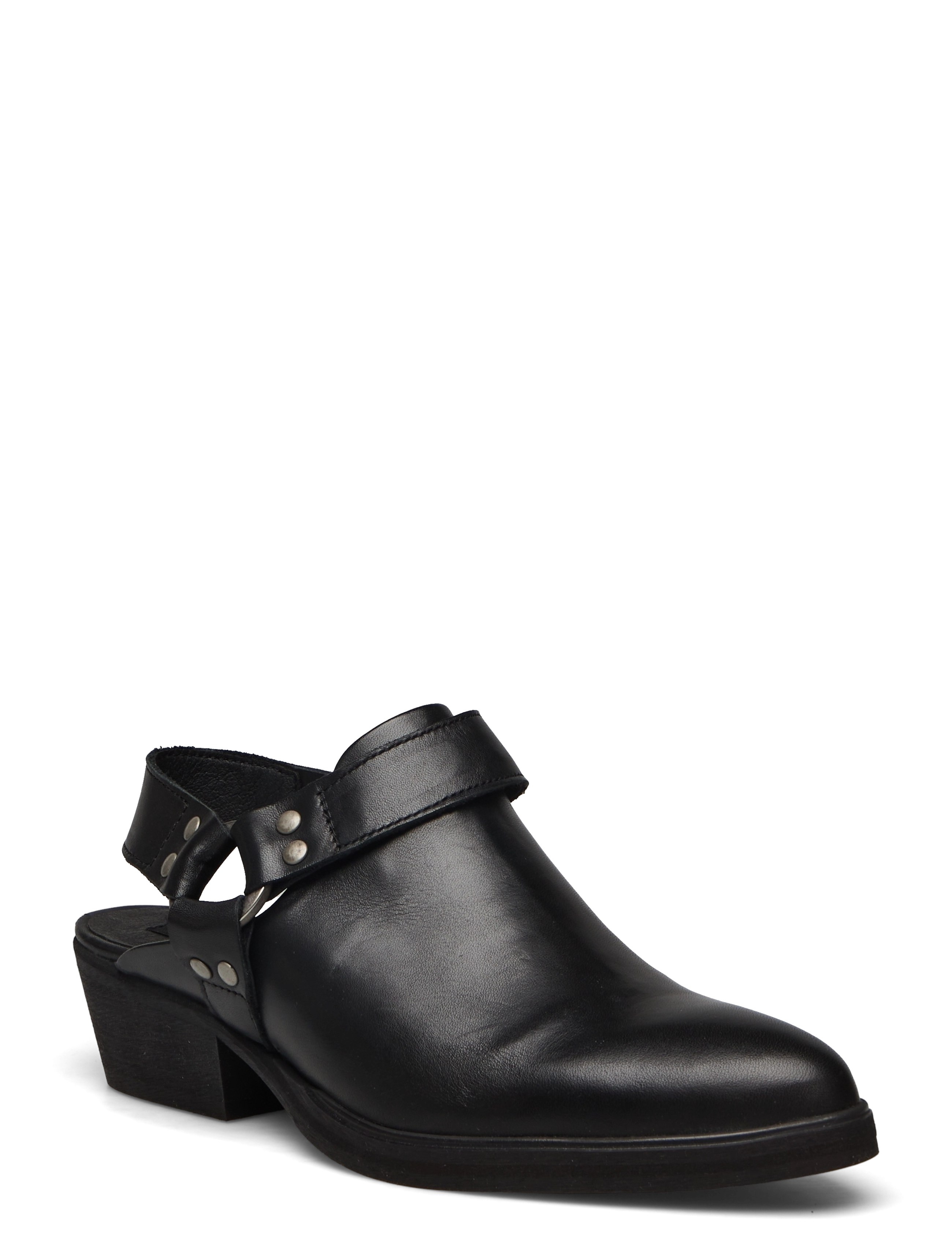 Sneaky Steve Chatty W Leather Sho - Pantoletten - BLACK / black