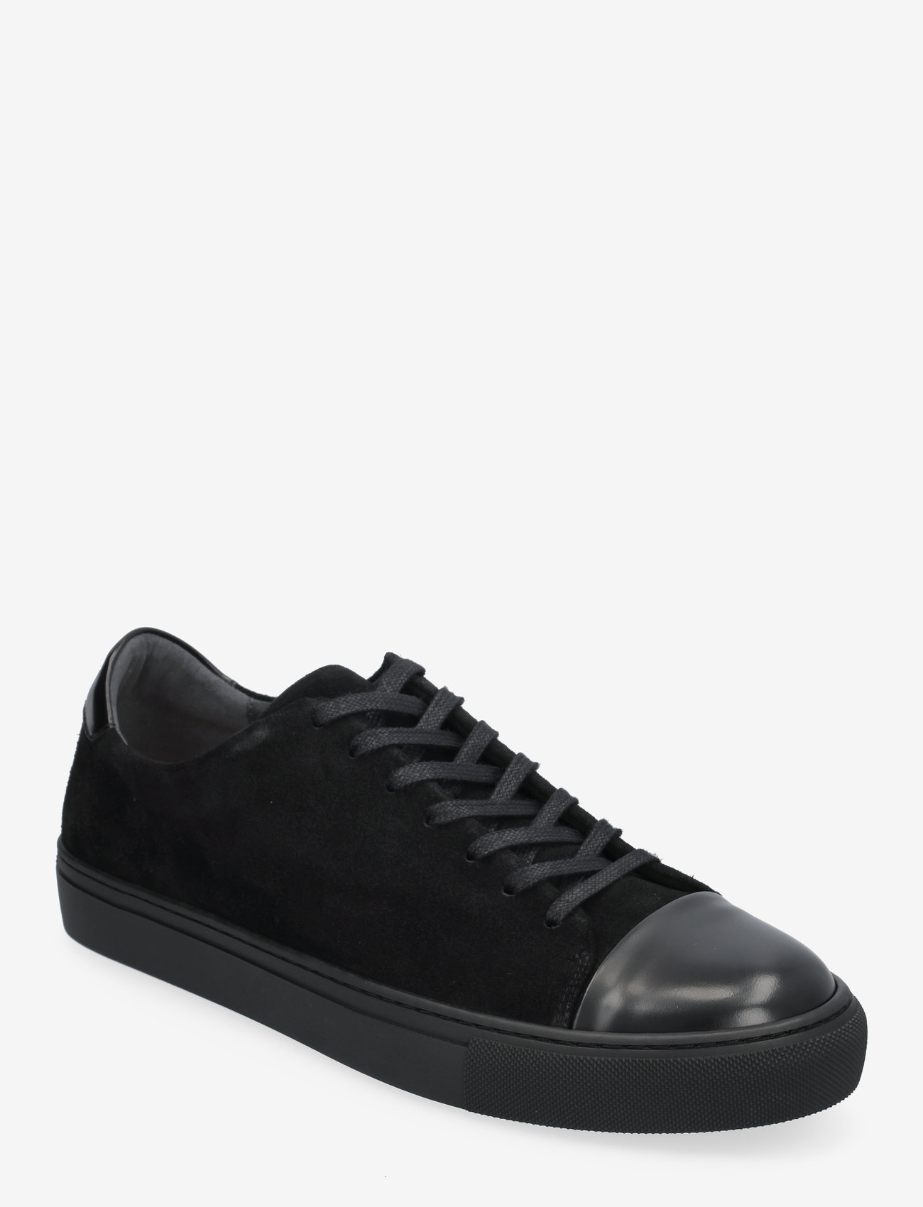 Sneaky Steve - Lescape Suede Shiny Total Black - låga sneakers - shiny total black - 0