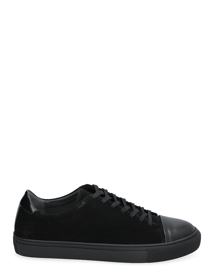 Sneaky Steve - Lescape Suede Shiny Black - låga sneakers - shiny total black - 1