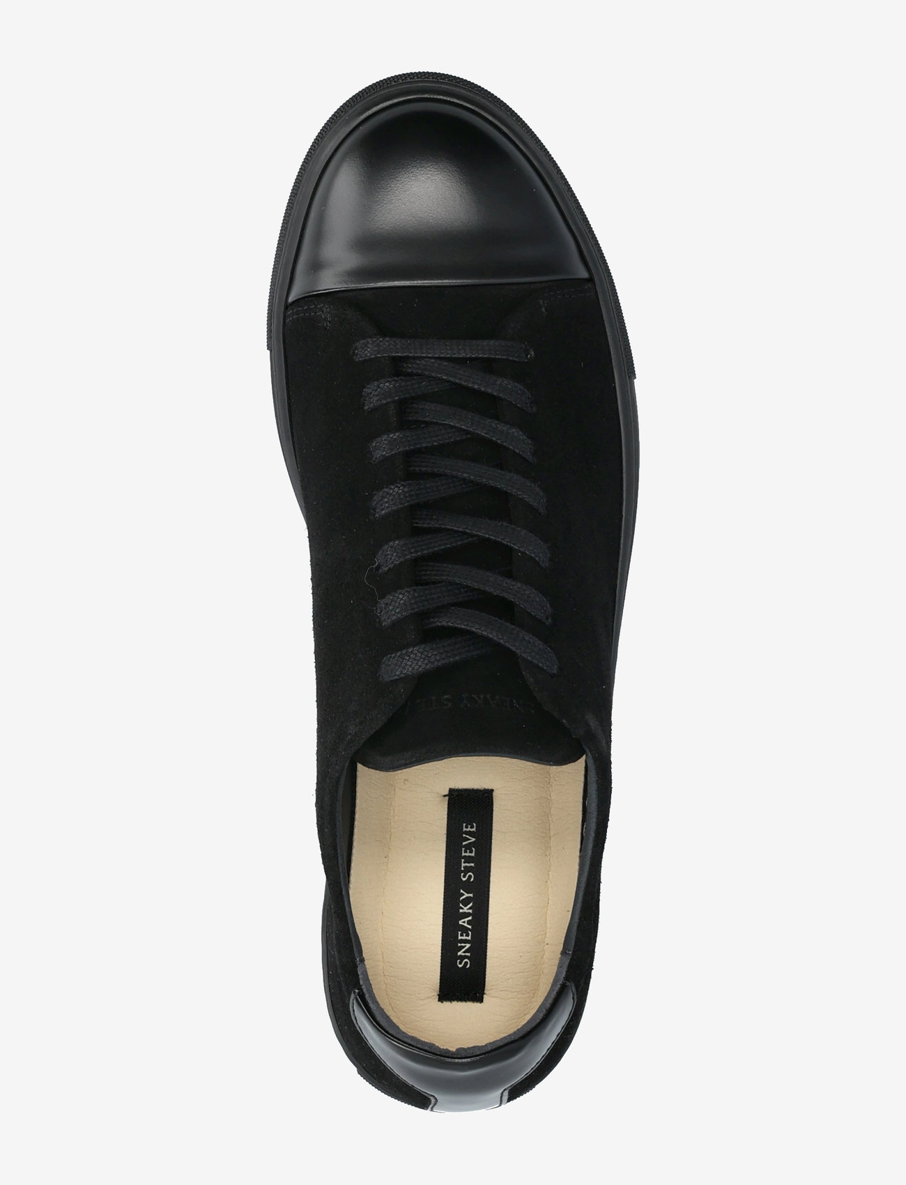Sneaky Steve - Lescape Suede Shiny Total Black - låga sneakers - shiny total black - 3