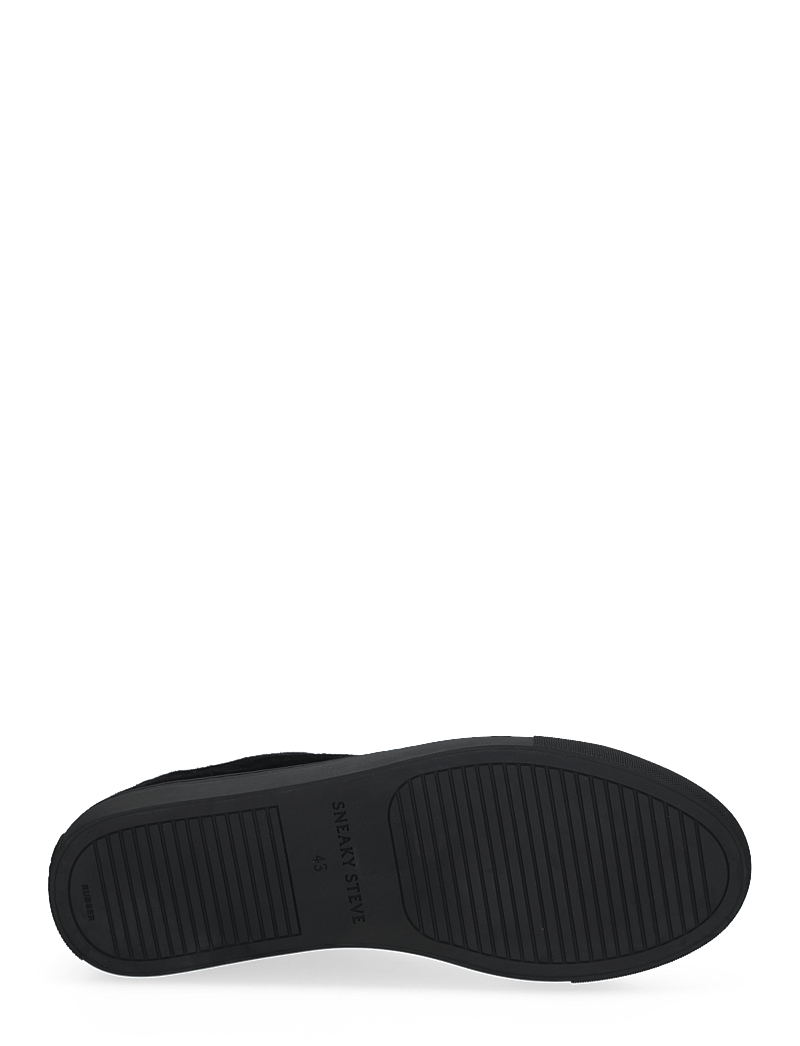 Sneaky Steve - Lescape Suede Shiny Total Black - låga sneakers - shiny total black - 4