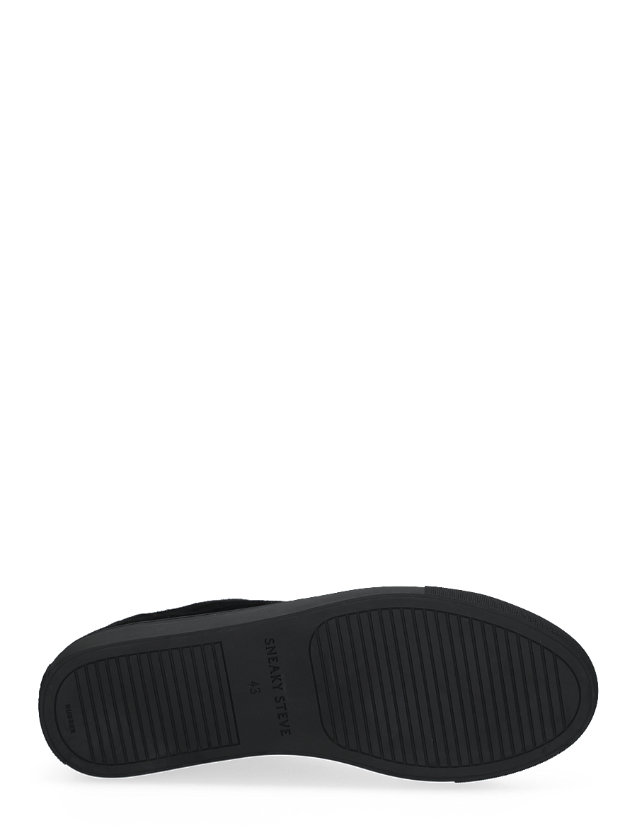 Sneaky Steve - Lescape Suede Shiny Black - låga sneakers - shiny total black - 4
