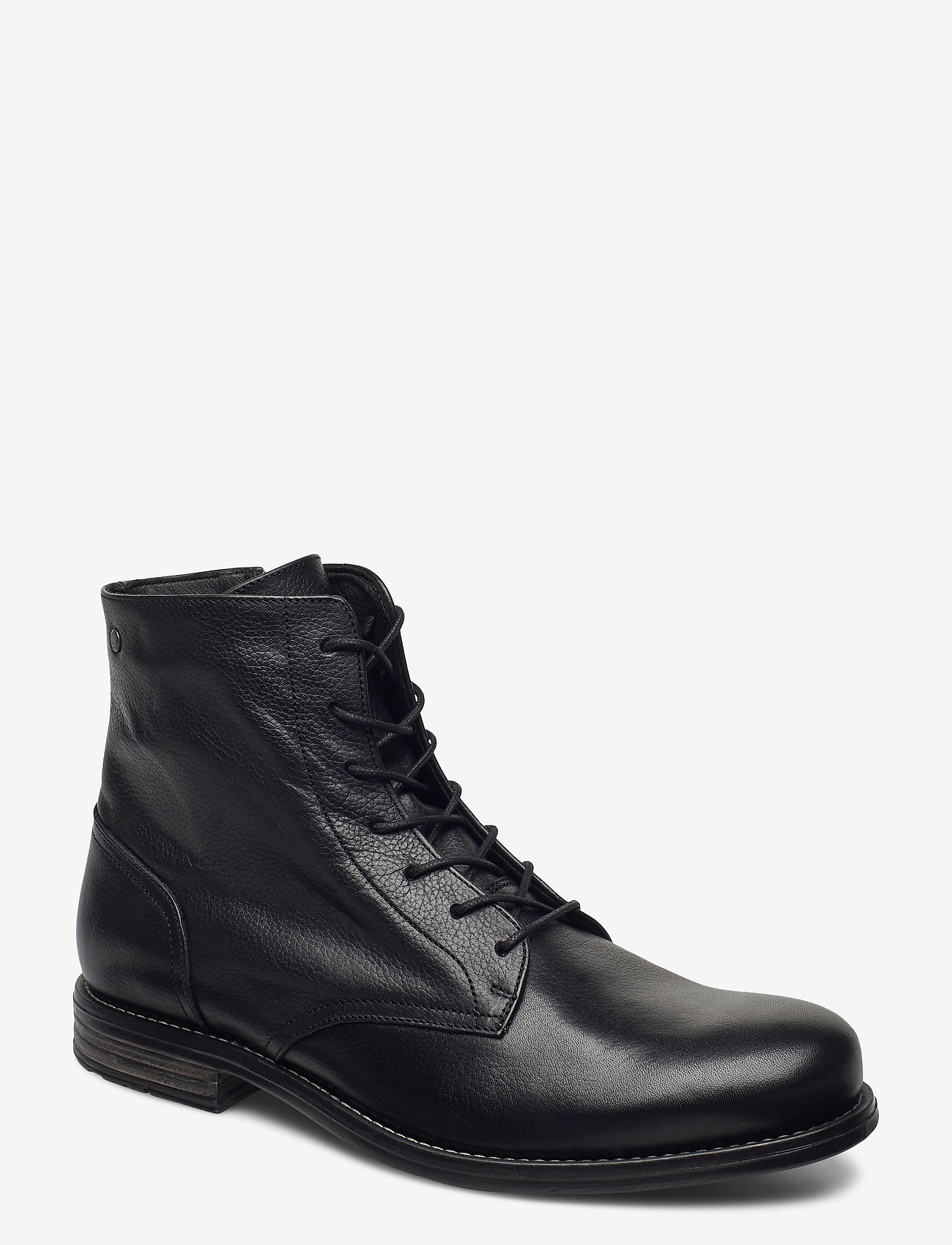 Sneaky Steve - Shank Leather Shoe - kängor med snörning - black - 0
