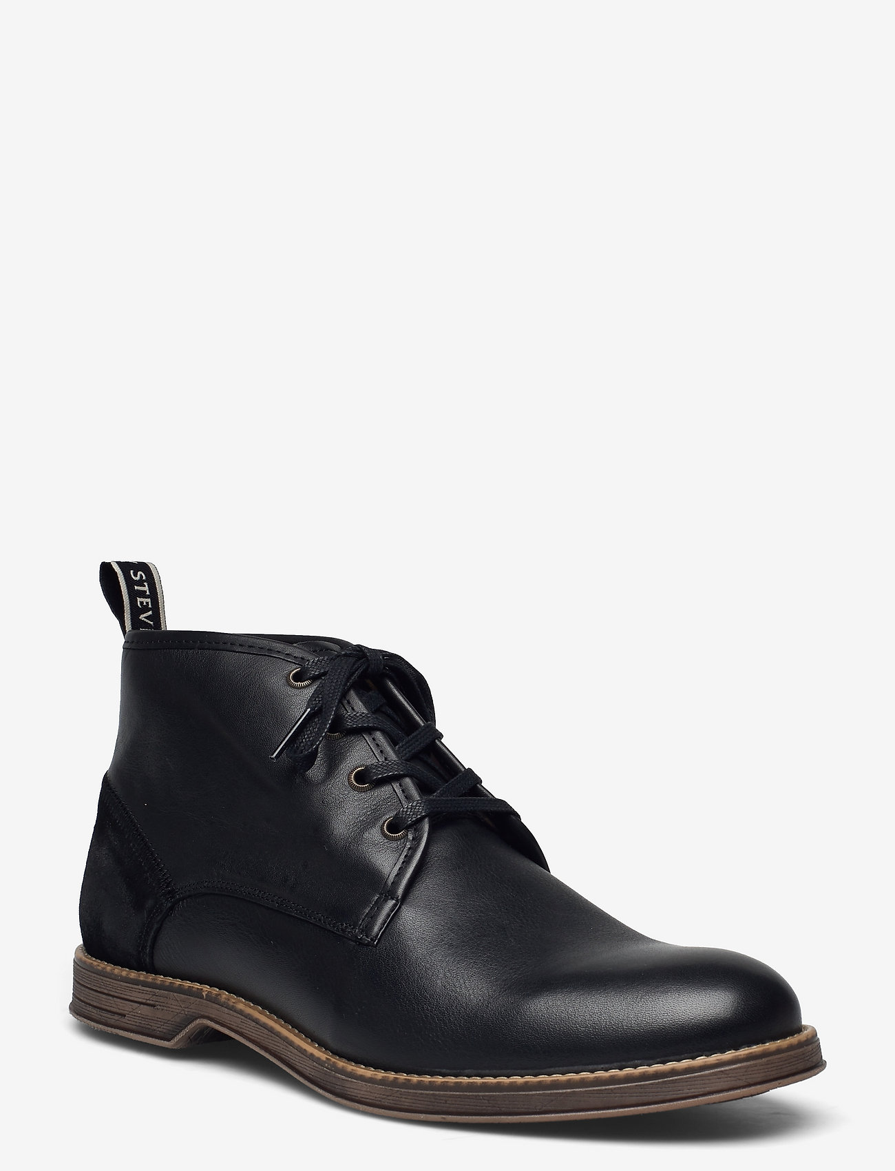 Sneaky Steve - Nick Leather Shoe - veter schoenen - black - 0