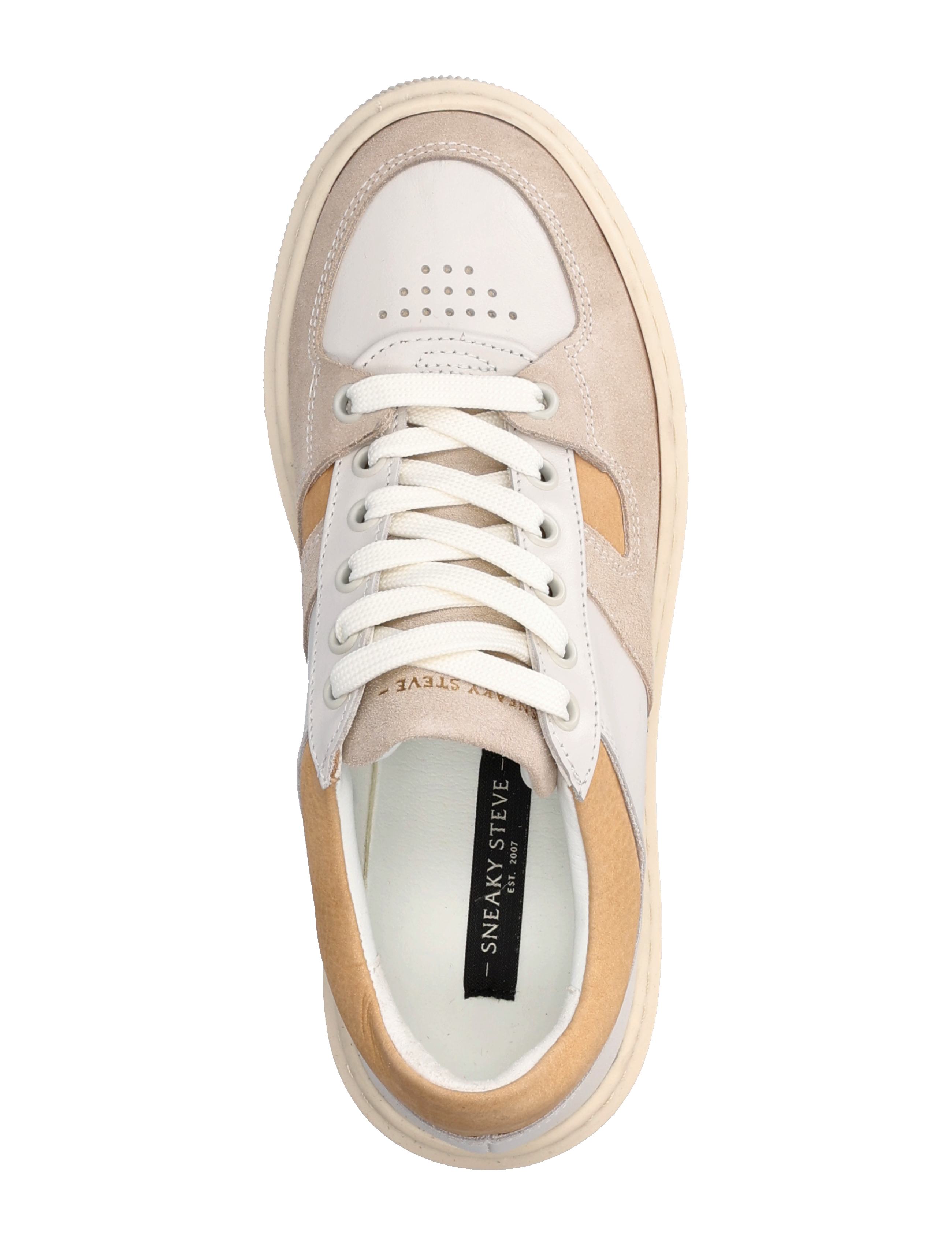 Sneaky Steve - Away W Leather Shoe - creme/nude - 3