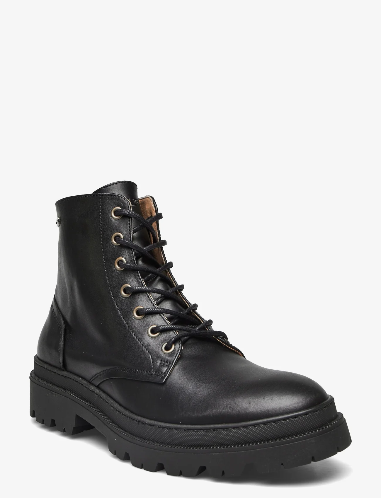 Sneaky Steve - Nero Leather Shoe - med snøring - black - 0
