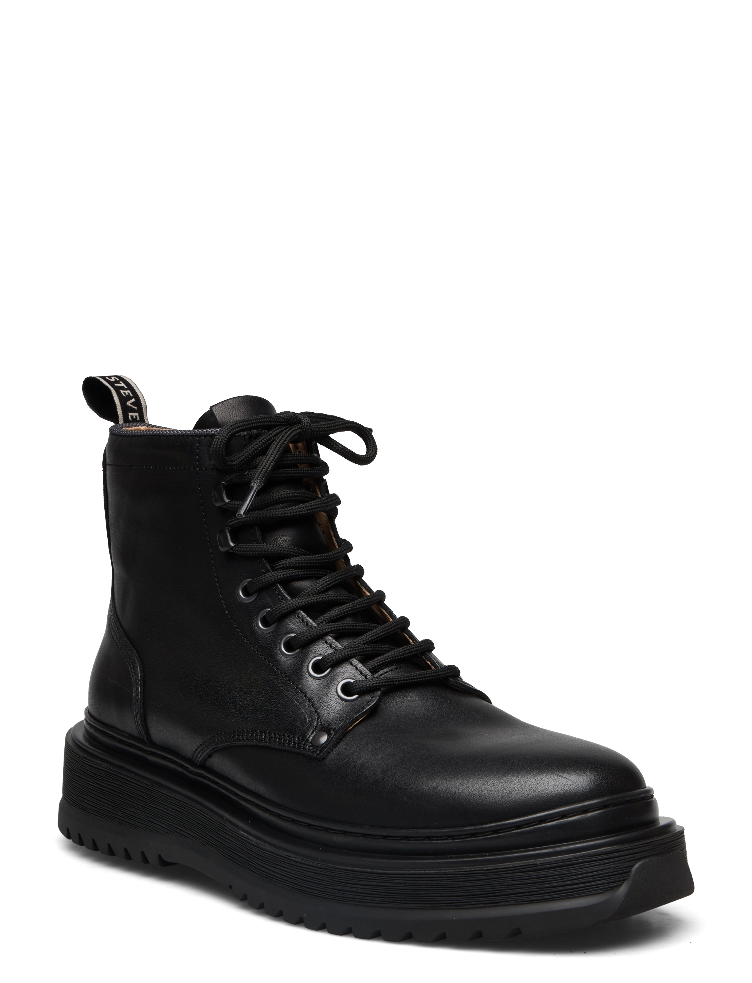 Sneaky Steve Slack U Leather Shoe - Sneaky Steve - BLACK / black