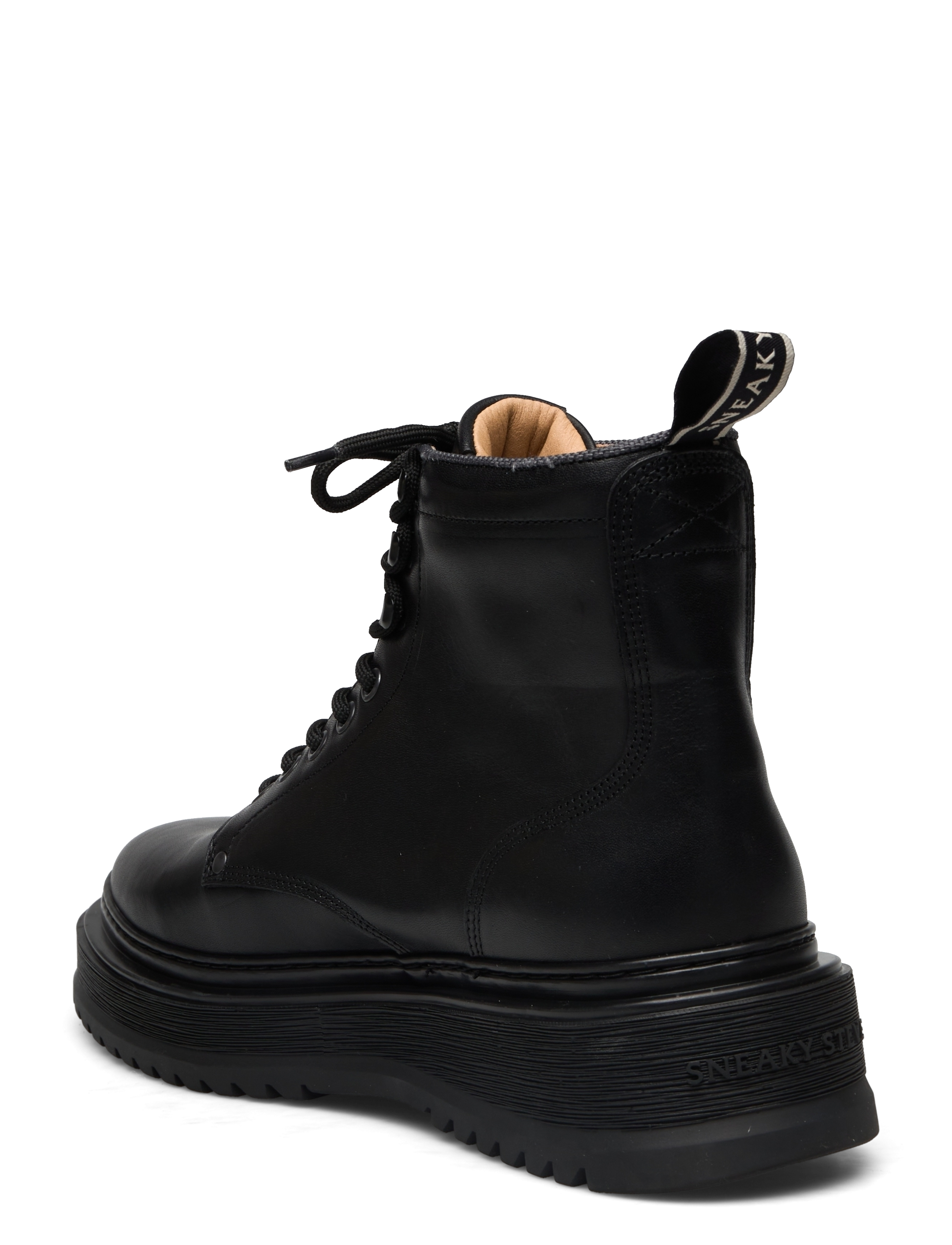 Sneaky Steve - Slack U Leather Shoe - miesten - black - 1