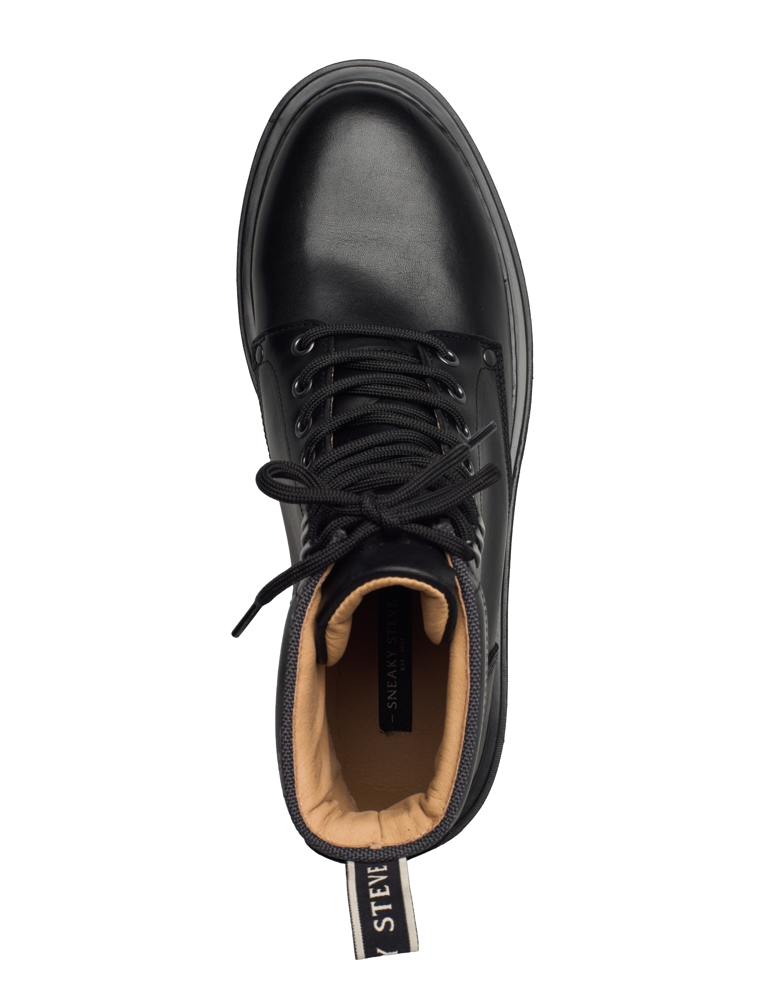 Sneaky Steve - Slack U Leather Shoe - miesten - black - 3