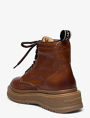 Sneaky Steve - Slack U Leather Shoe - suvarstomieji batai - cognac - 2