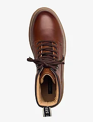 Sneaky Steve - Slack U Leather Shoe - støvler med snøre - cognac - 3
