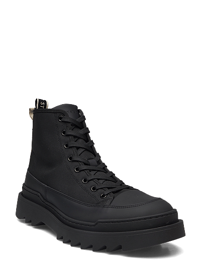 Sneaky Steve Kamiki High U Textile Black - Schuhe - BLACK / black