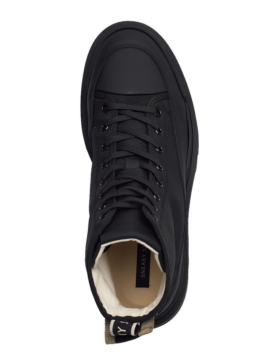 Sneaky Steve - Kamiki High U Textile Black - høje sneakers - black - 3