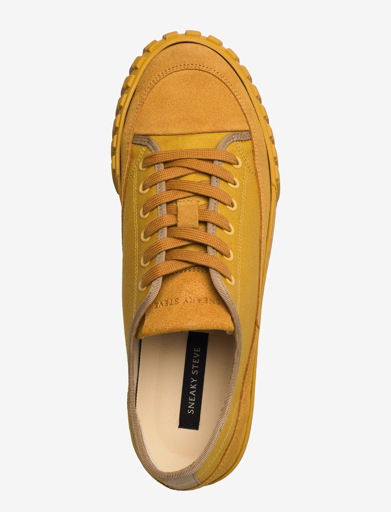 Sneaky Steve - Karma Low U Textile - kõrge säärega tossud - mustard - 3