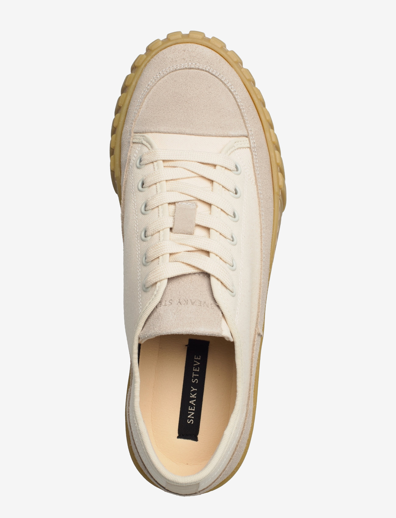 Sneaky Steve - Karma Low U Textile Offwhite - lave sneakers - offwhite - 3