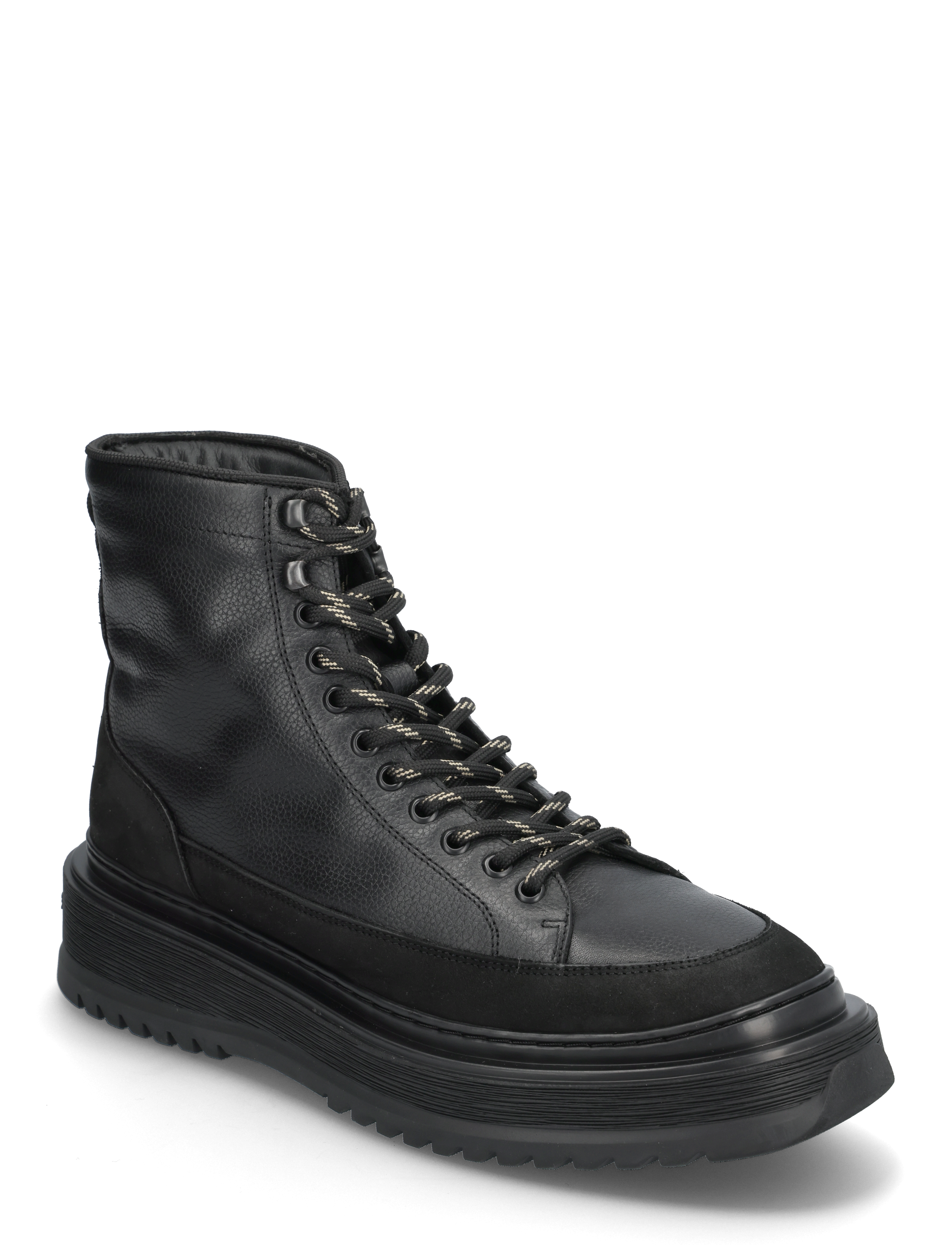 Sneaky Steve Nebraska U Black, 44, Boots, Schwarz - Winter Männerswear