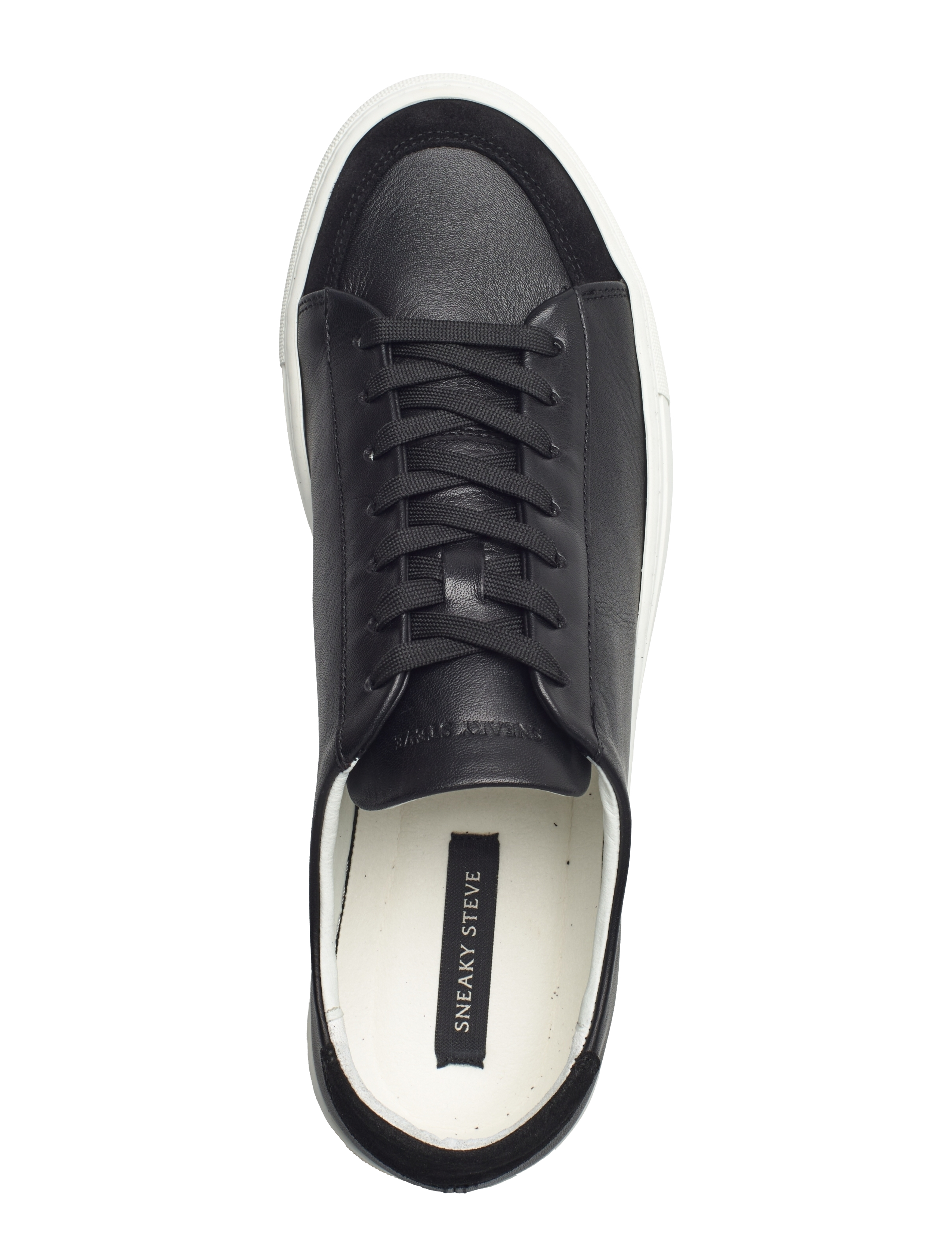 Sneaky Steve - Nagore U White - låga sneakers - black - 3
