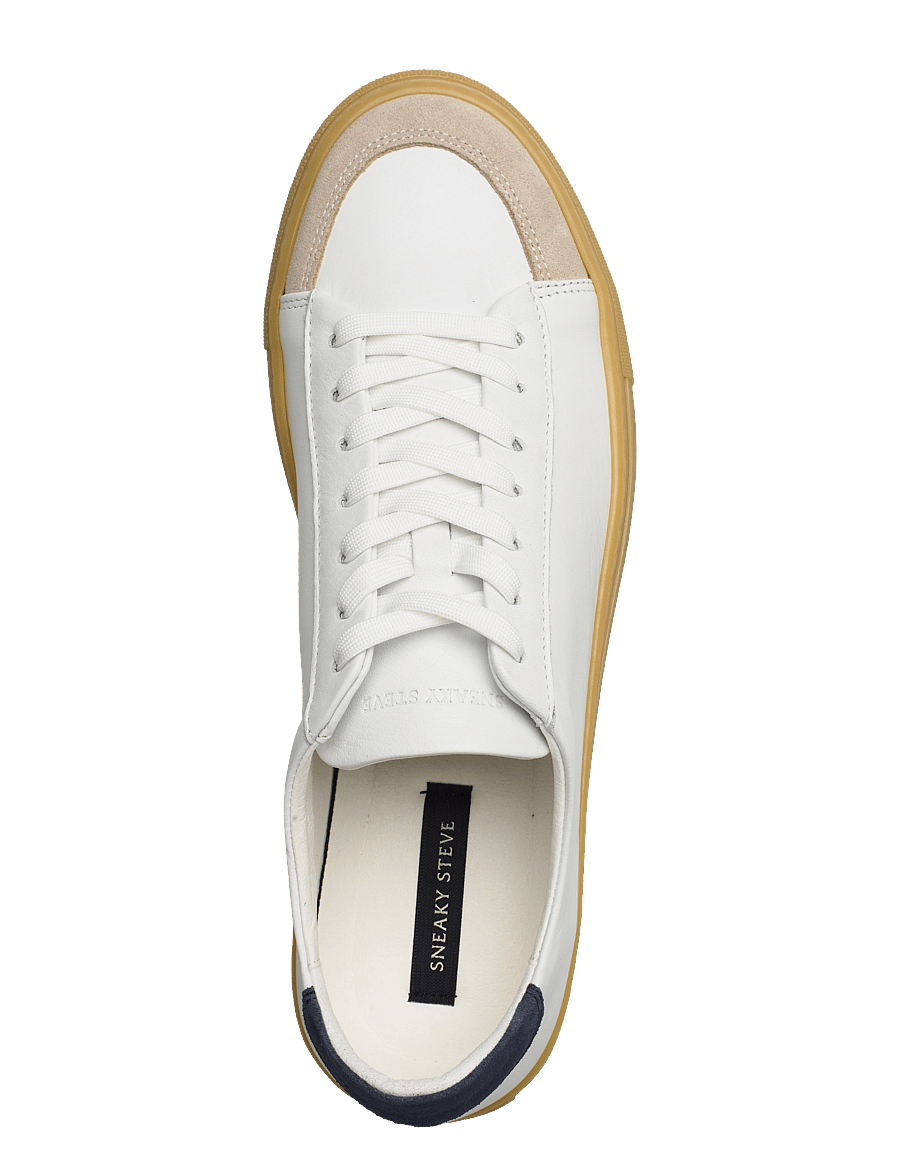 Sneaky Steve - Nagore U White - low-top sneaker - white/beige/blue - 3