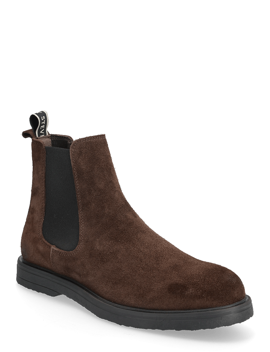 Sneaky Steve - Stanley Suede Black - chelsea boots - chocolate - 0