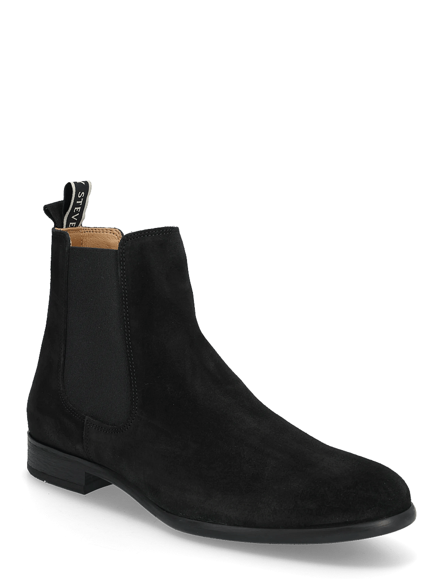Sneaky Steve - Covent Chelsea Suede Black - chelsea boots - black - 0