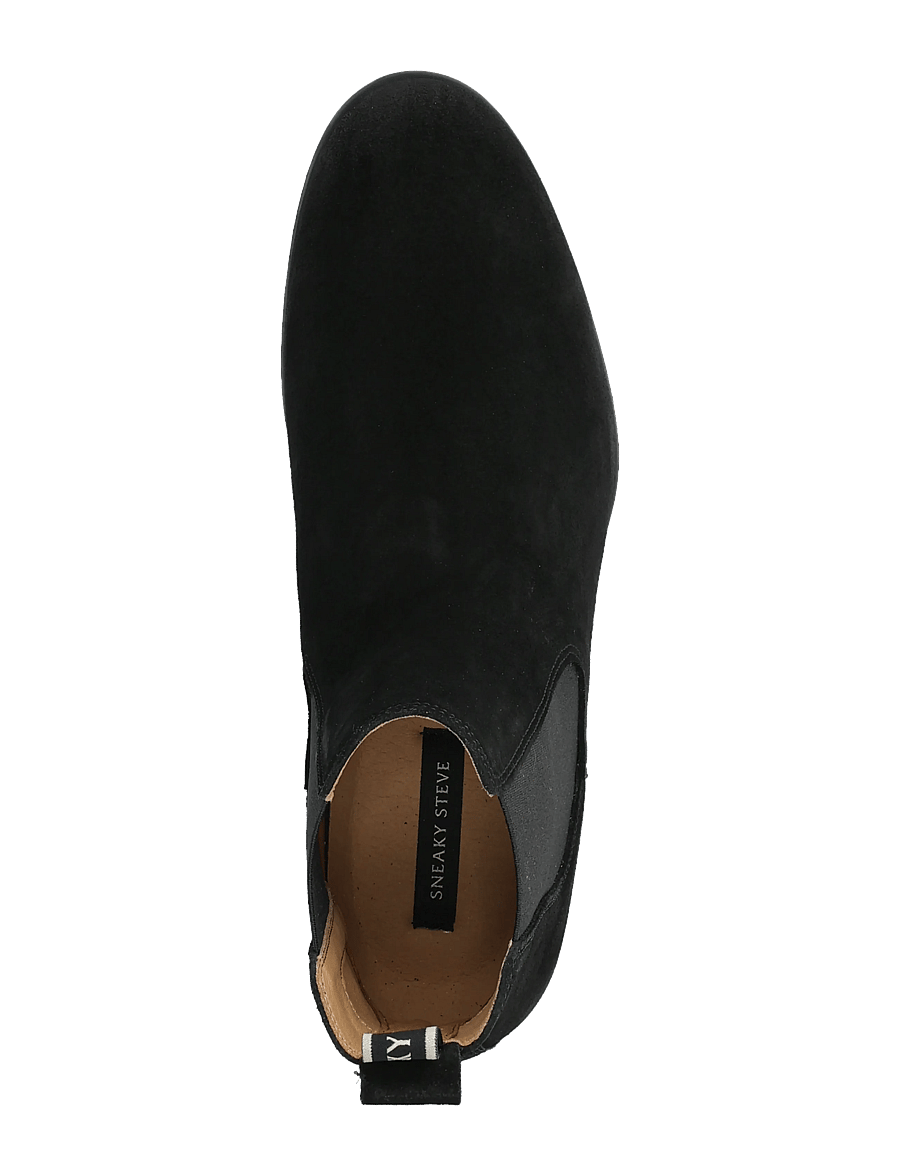 Sneaky Steve - Covent Chelsea Suede Black - chelsea boots - black - 3