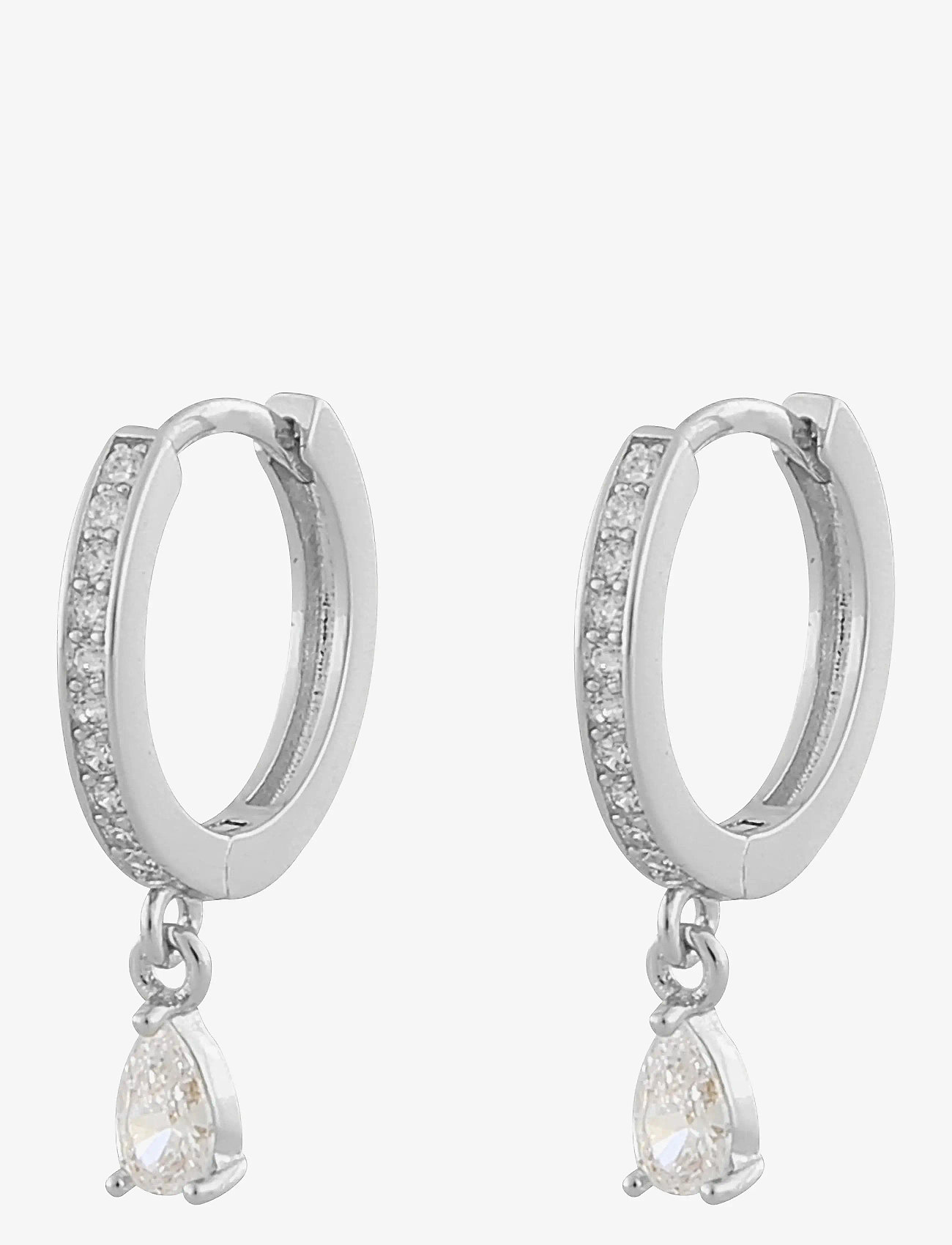 SNÖ of Sweden - Camille Drop Ring Ear - ohrhänger - s/clear - 0