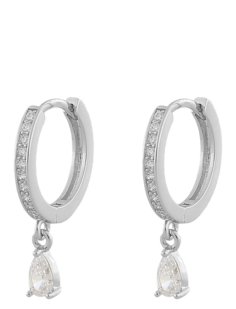 SNÖ of Sweden - Camille Drop Ring Ear - ohrhänger - s/clear - 0