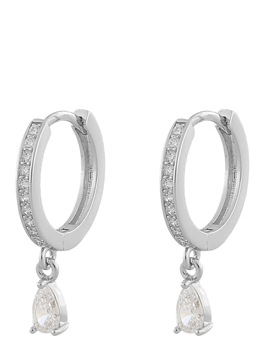 SNÖ of Sweden - Camille Drop Ring Ear - oorhangers - s/clear - 1