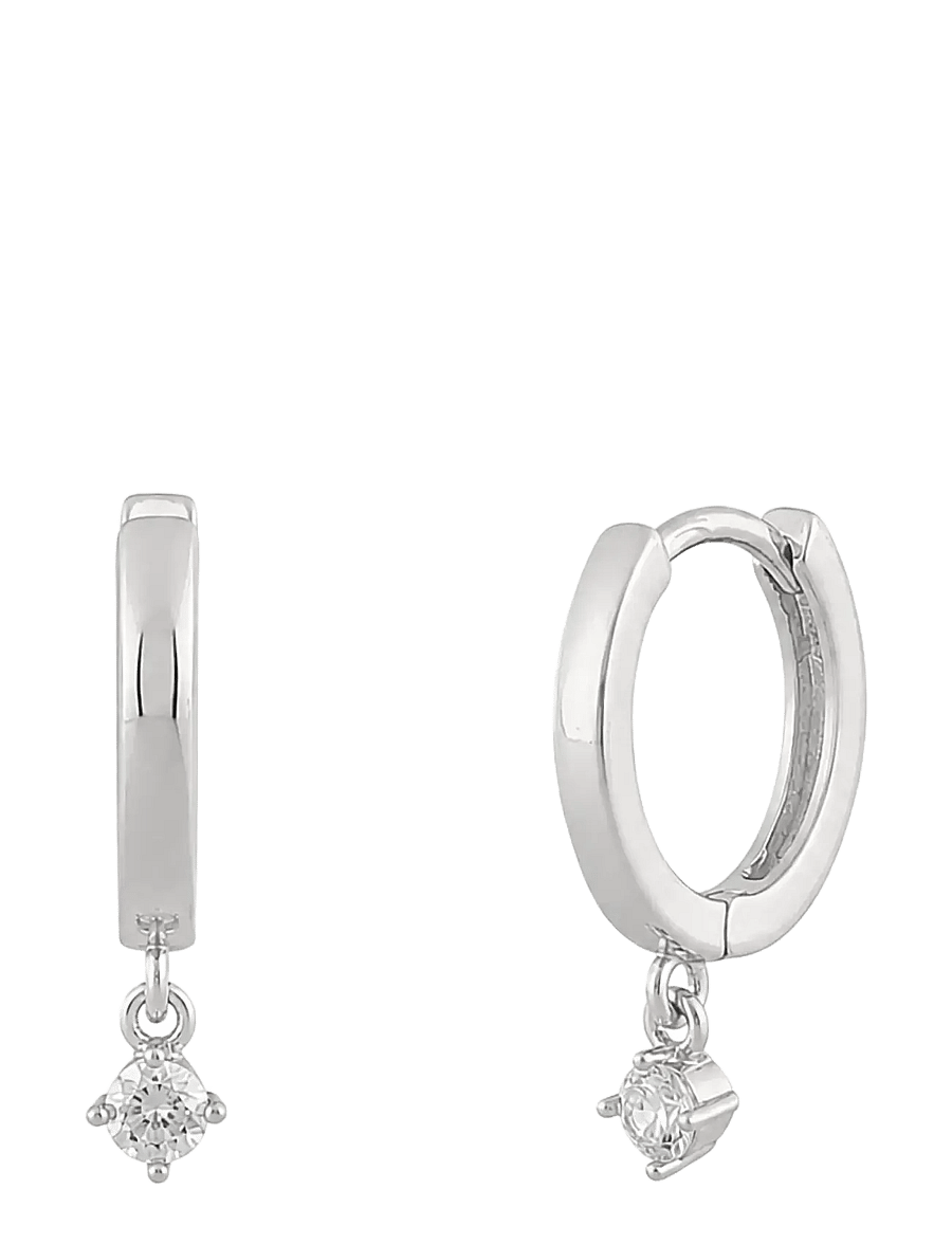 SNÖ of Sweden - Camille drop ring ear s/clear - Onesize - s/clear - 2
