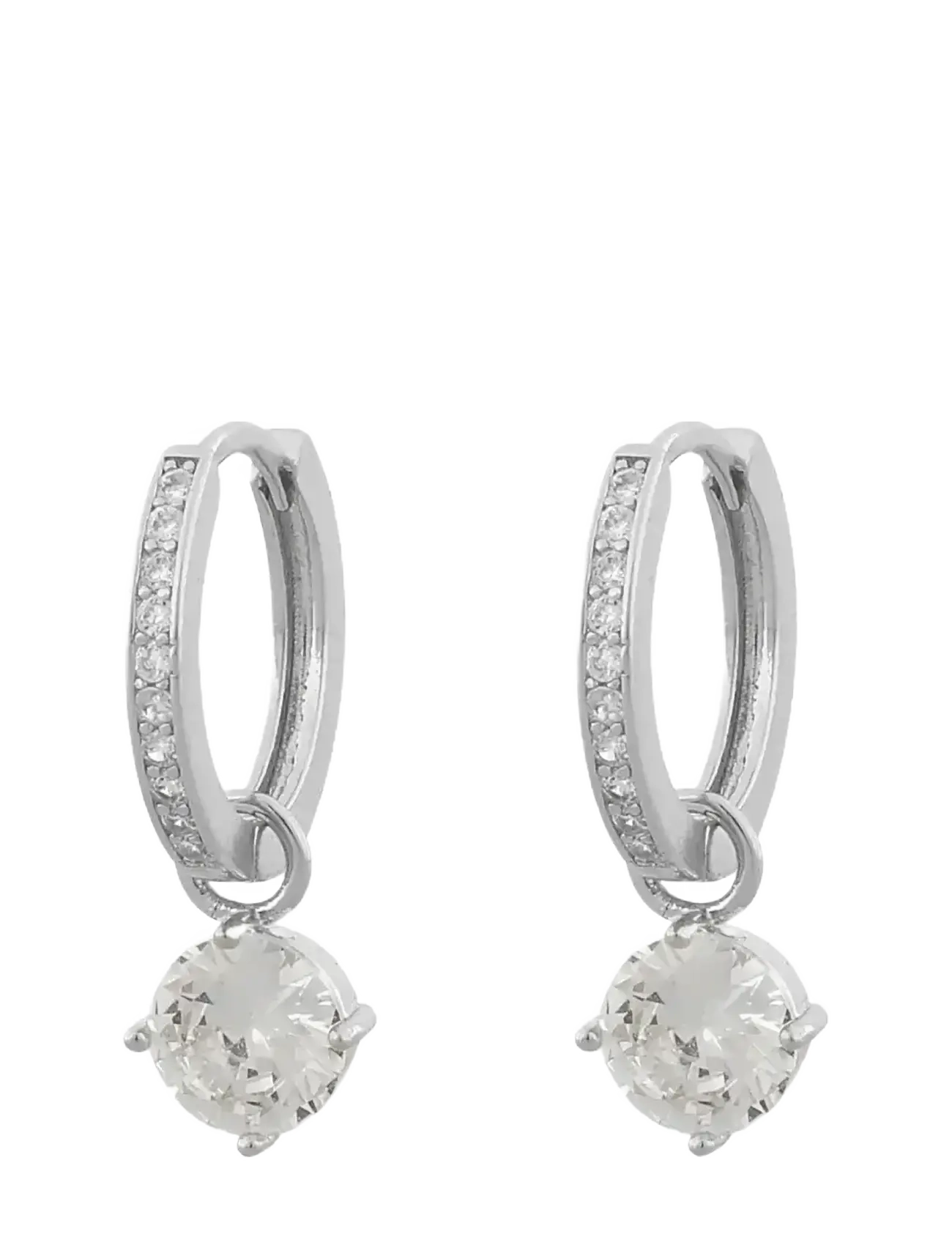 SNÖ of Sweden Rola round ring ear s/clear - Onesize - Special Occasions - S/CLEAR / silver