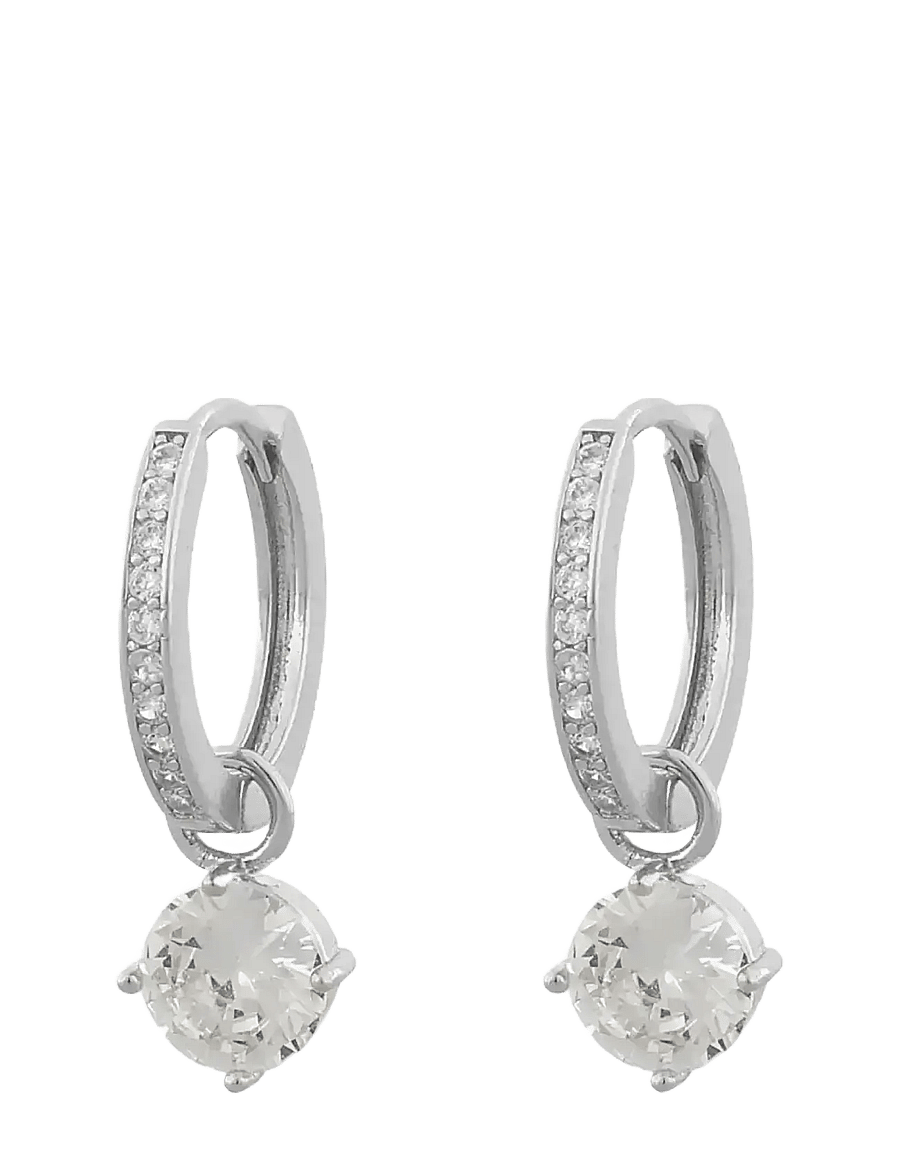 SNÖ of Sweden - Rola round ring ear s/clear - Onesize - hoops - s/clear - 1