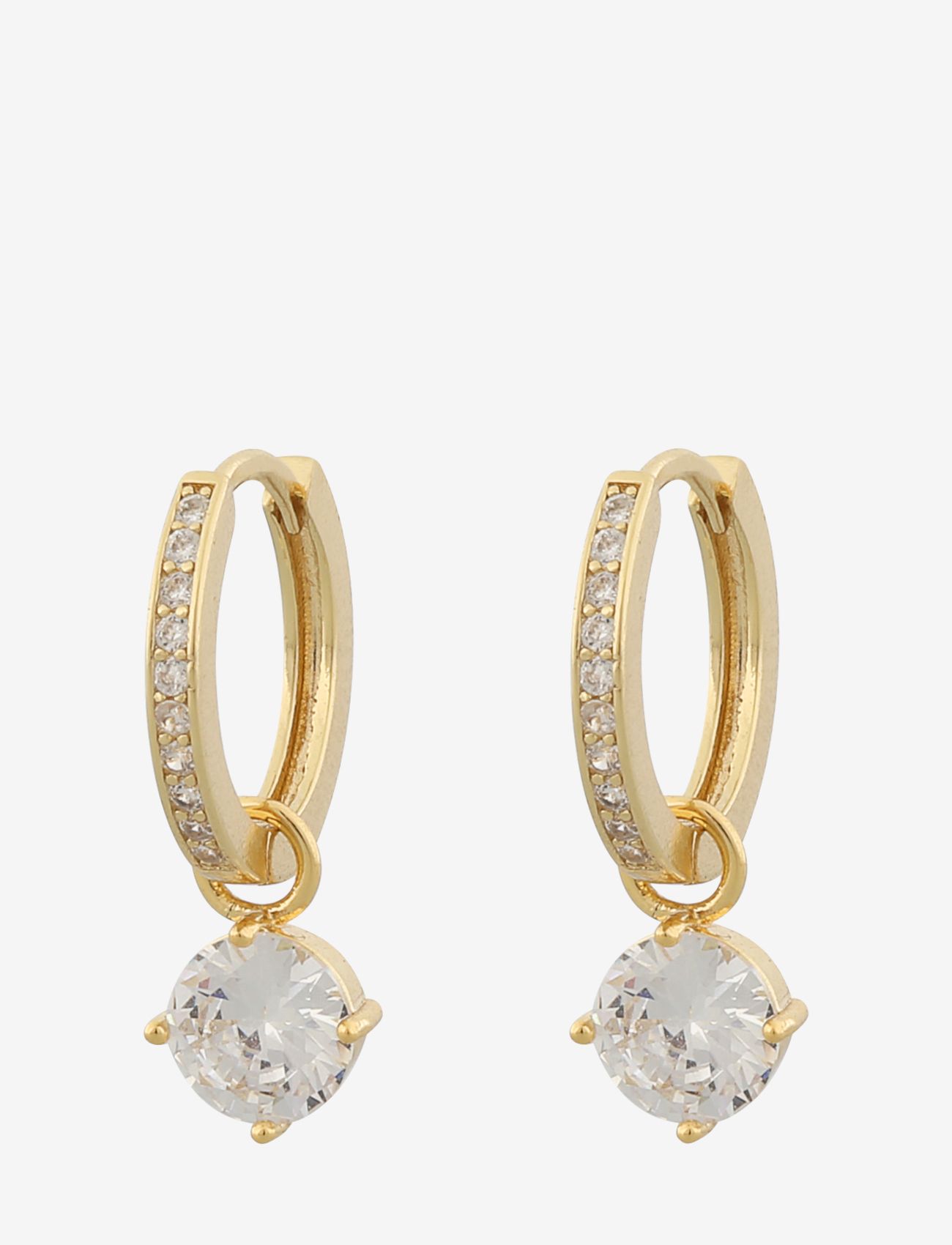 SNÖ of Sweden Rola round ring ear - Special Occasions - G/CLEAR / gold