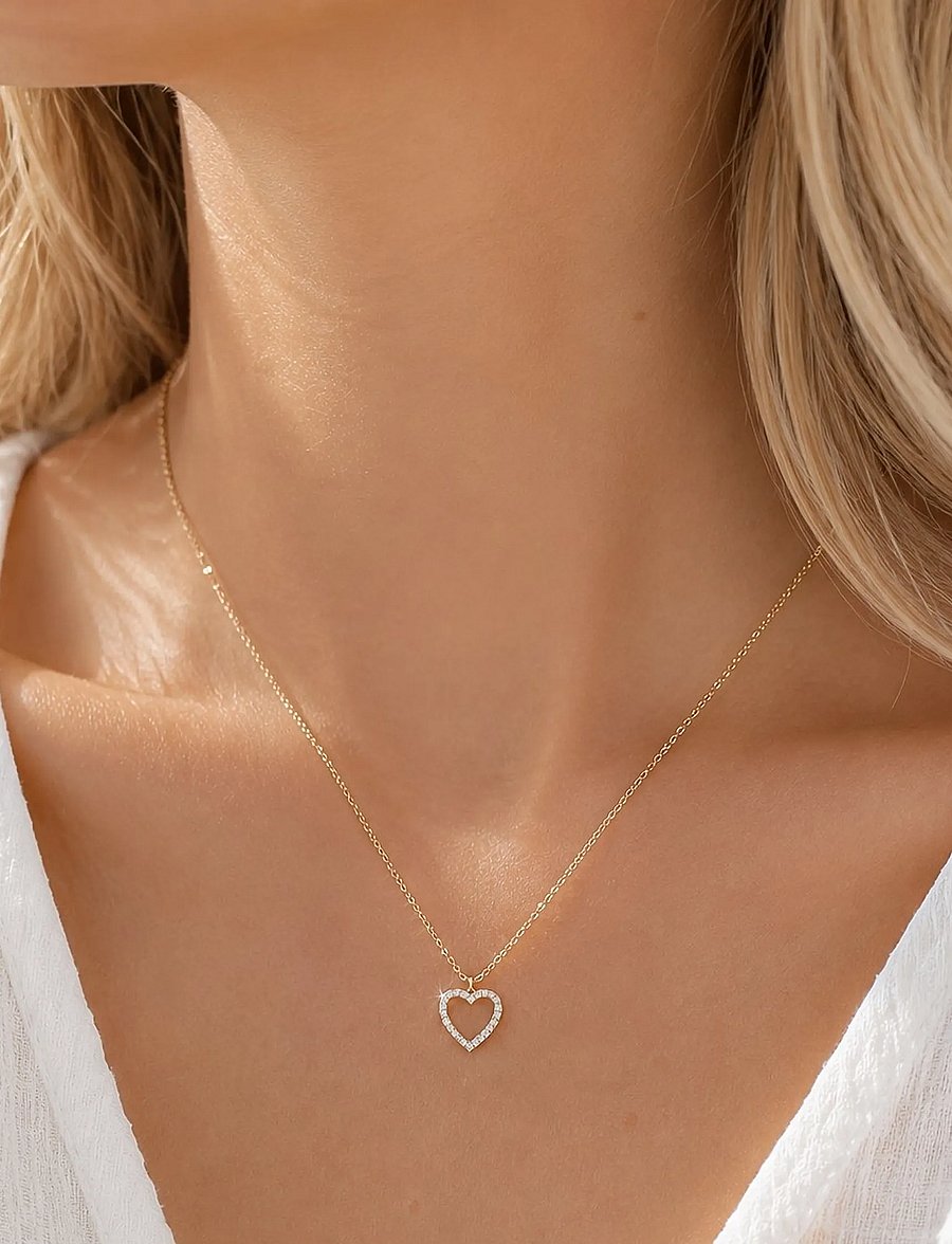 SNÖ of Sweden - Valentina pendant neck 42 g/clear - 42cm - chain necklaces - g/clear - 0