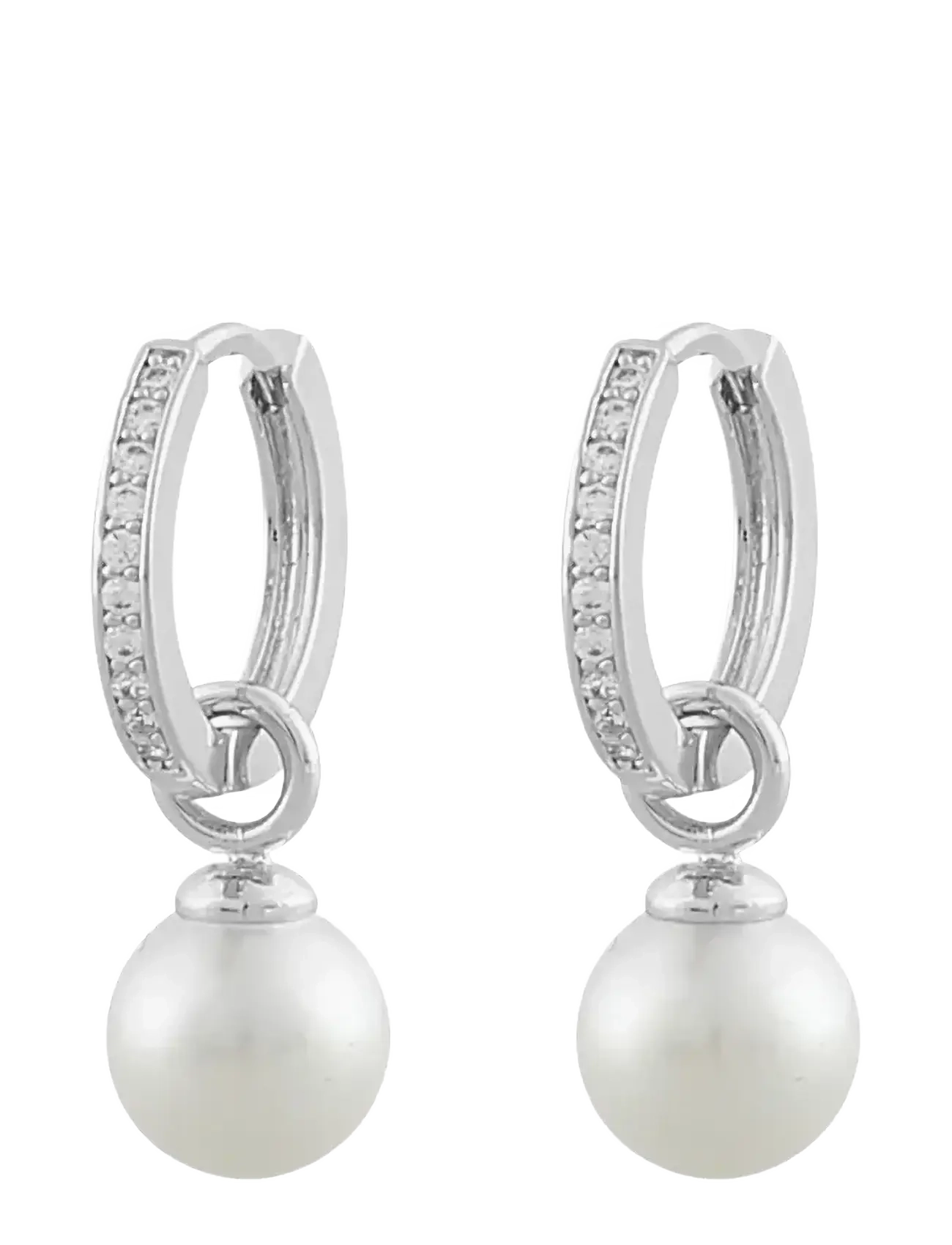 SNÖ of Sweden Core pearl ring ear s/white - Onesize - Accessoires - S/WHITE / silver
