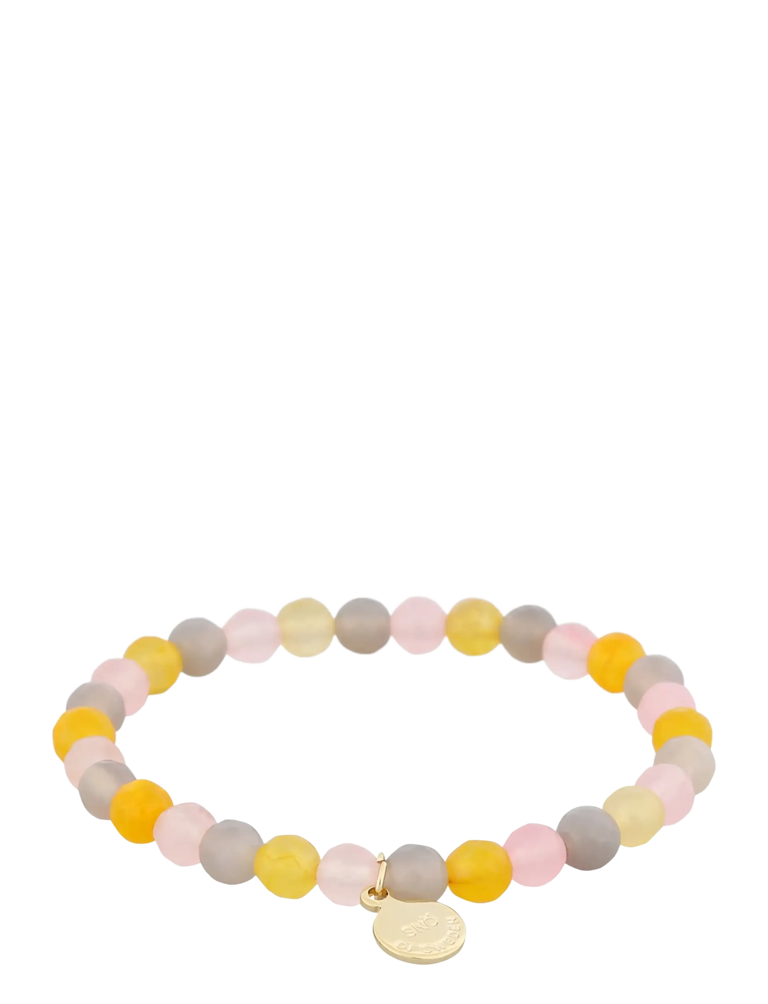 SNÖ of Sweden Unnie small elastic brace g/mix pink - M/L - Pearl bracelets - G/MIX PINK / multi