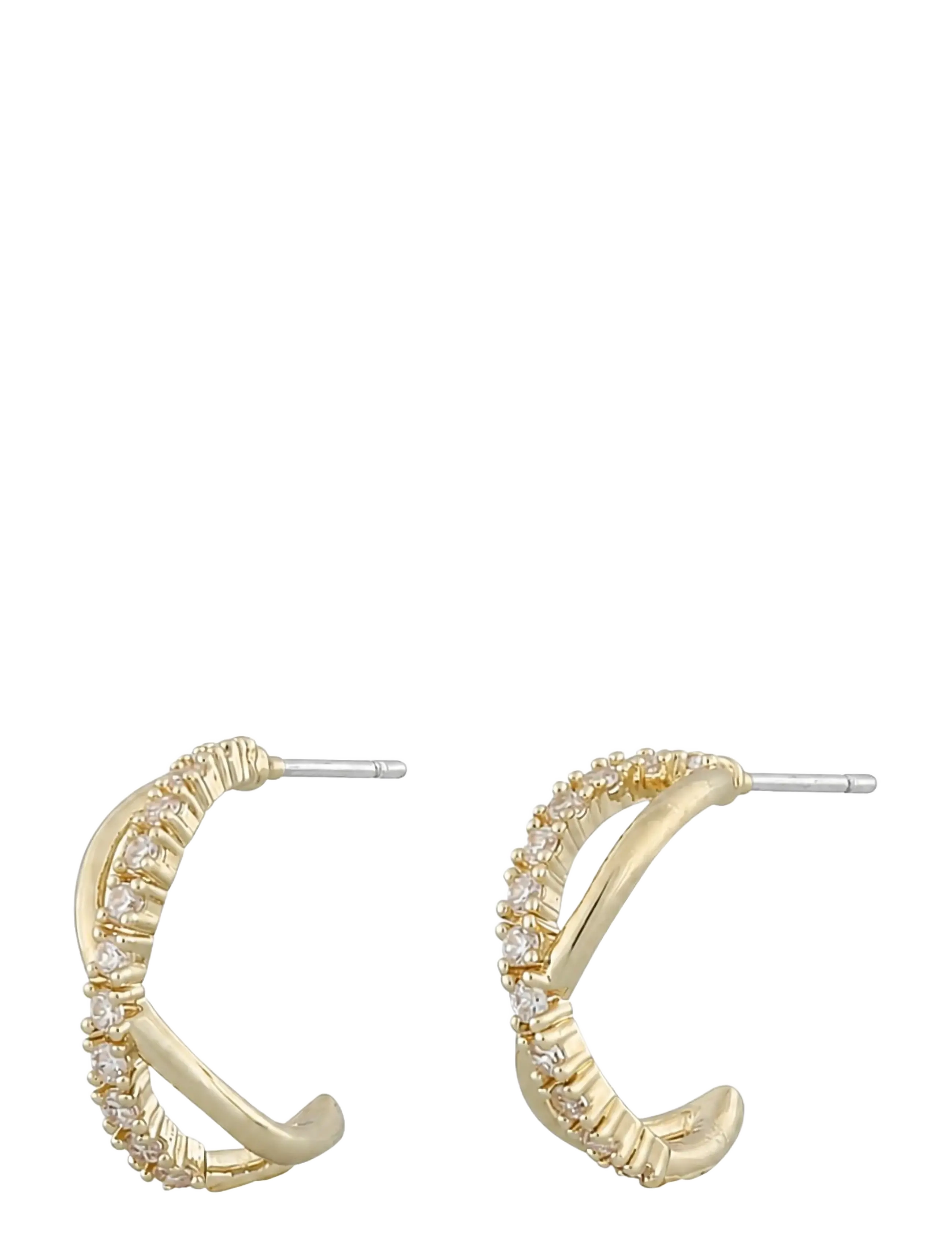 SNÖ of Sweden Paris round ear g/clear - Onesize - Essentials - G/CLEAR / gold