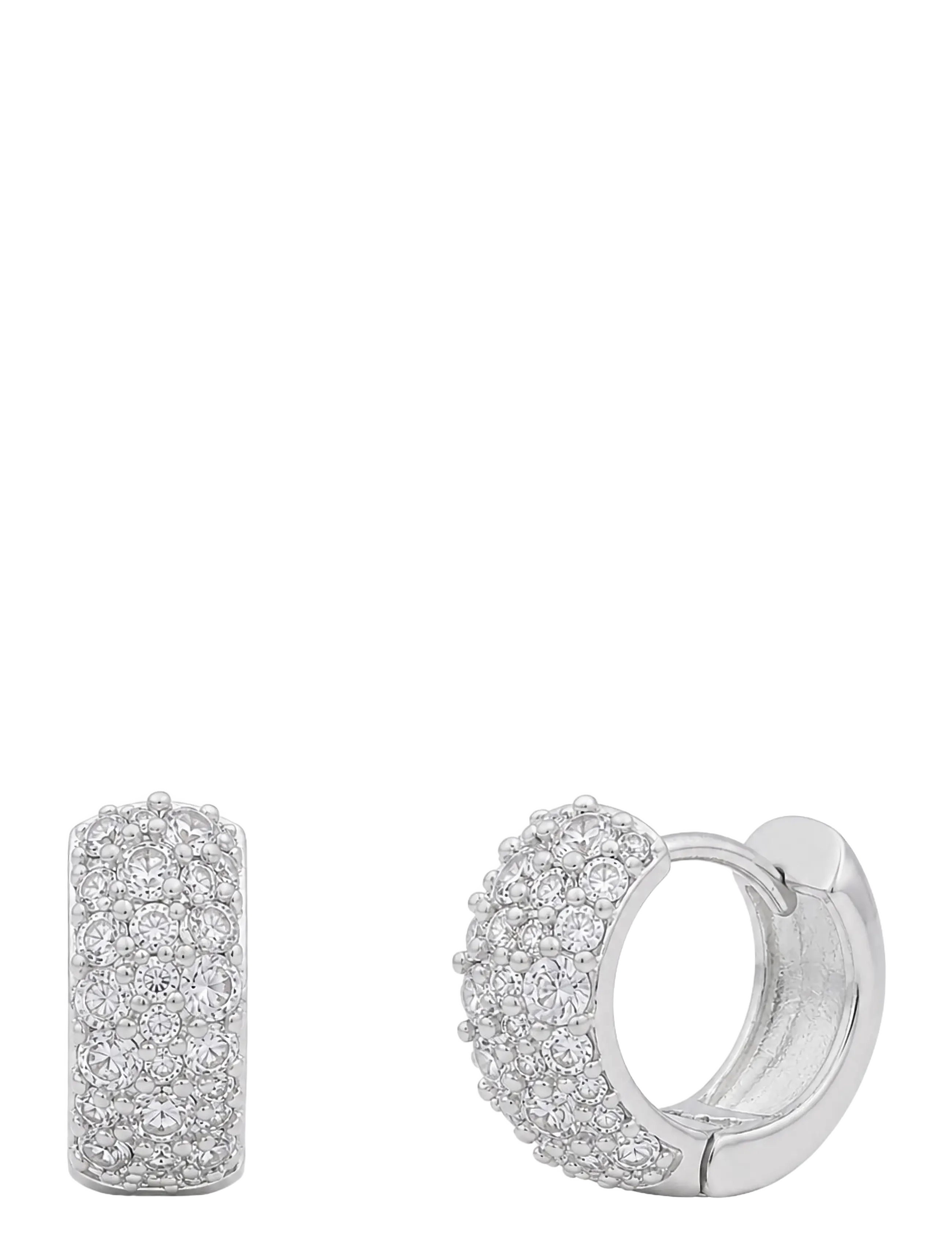 SNÖ of Sweden Copenhagen wide ring ear s/clear - Onesize - Smykker - S/CLEAR / silver