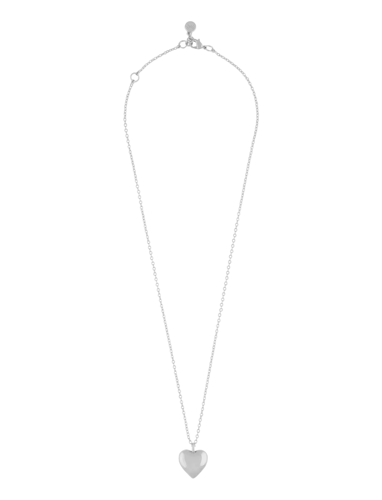 SNÖ of Sweden Brooklyn Heart Pendant Neck 45 Plain S 45 Cm, Hjerte Vedhæng Halskæde, Sølv, Str: 45