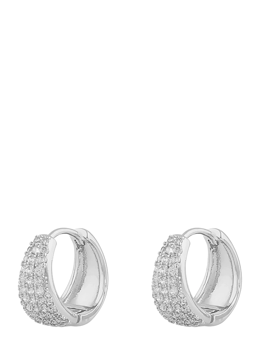 SNÖ of Sweden - Brooklyn oval ring ear s/clear - Onesize - kreolen - s/clear - 1
