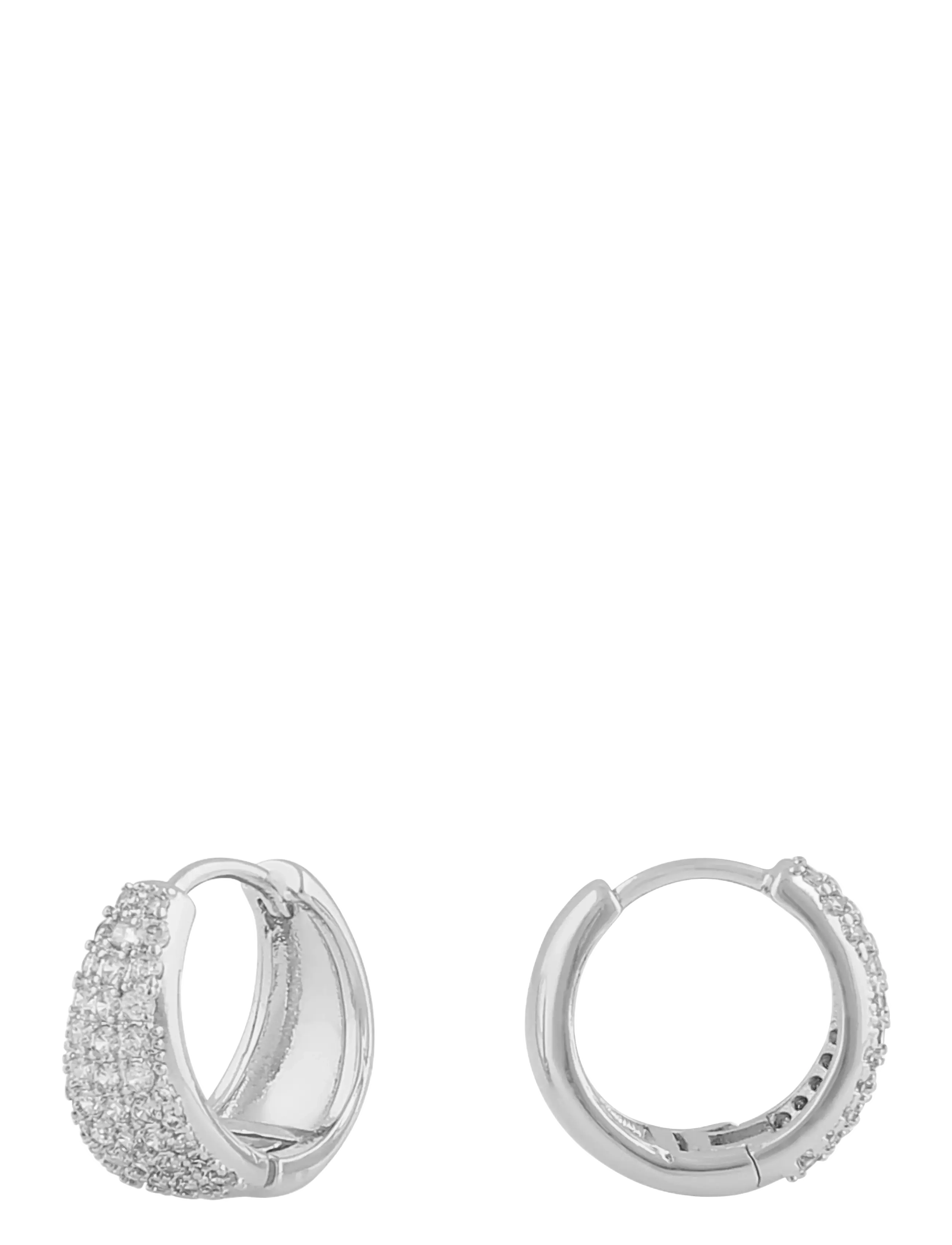 SNÖ of Sweden - Brooklyn oval ring ear s/clear - Onesize - s/clear - 2