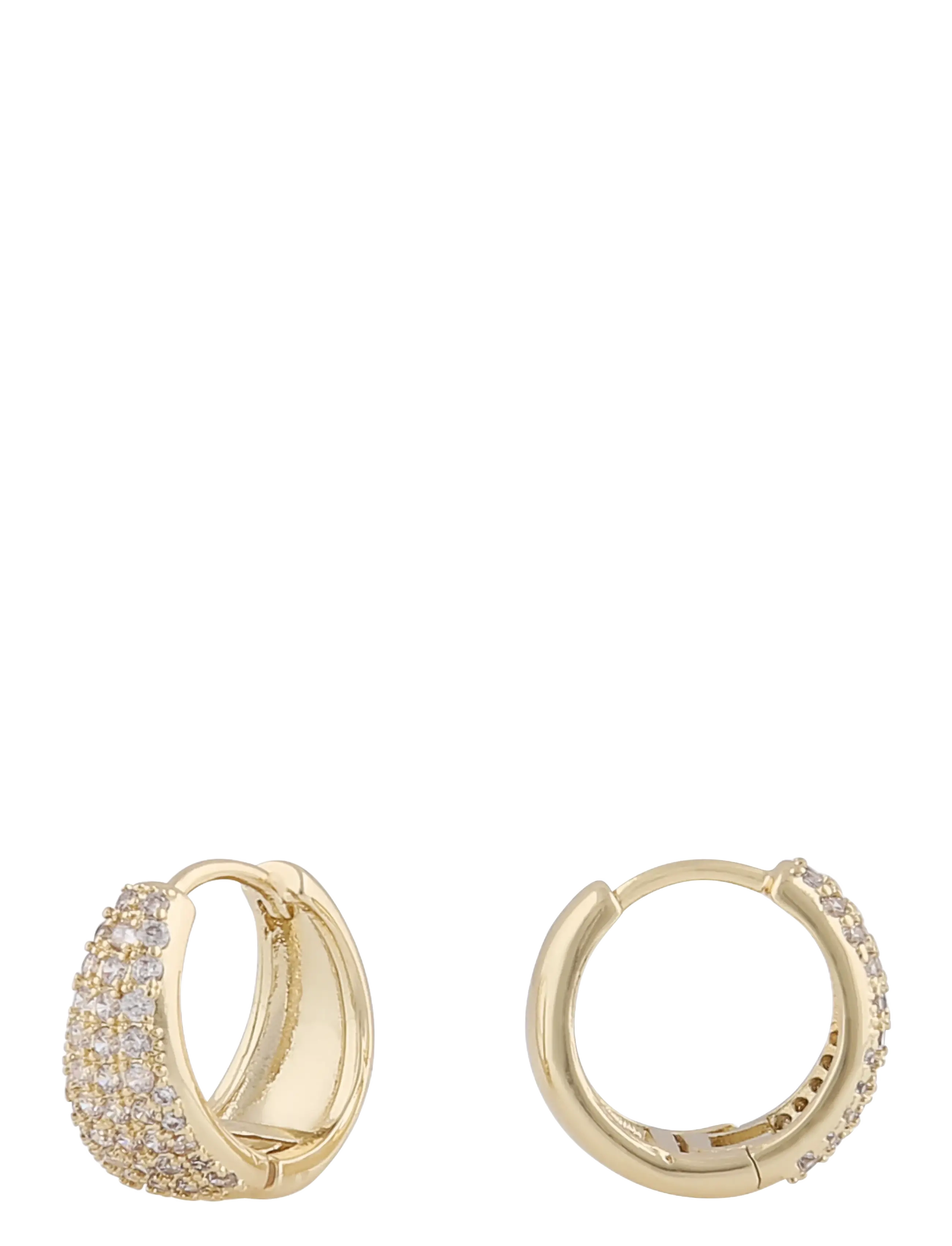 SNÖ of Sweden - Brooklyn oval ring ear g/clear - Onesize - g/clear - 2